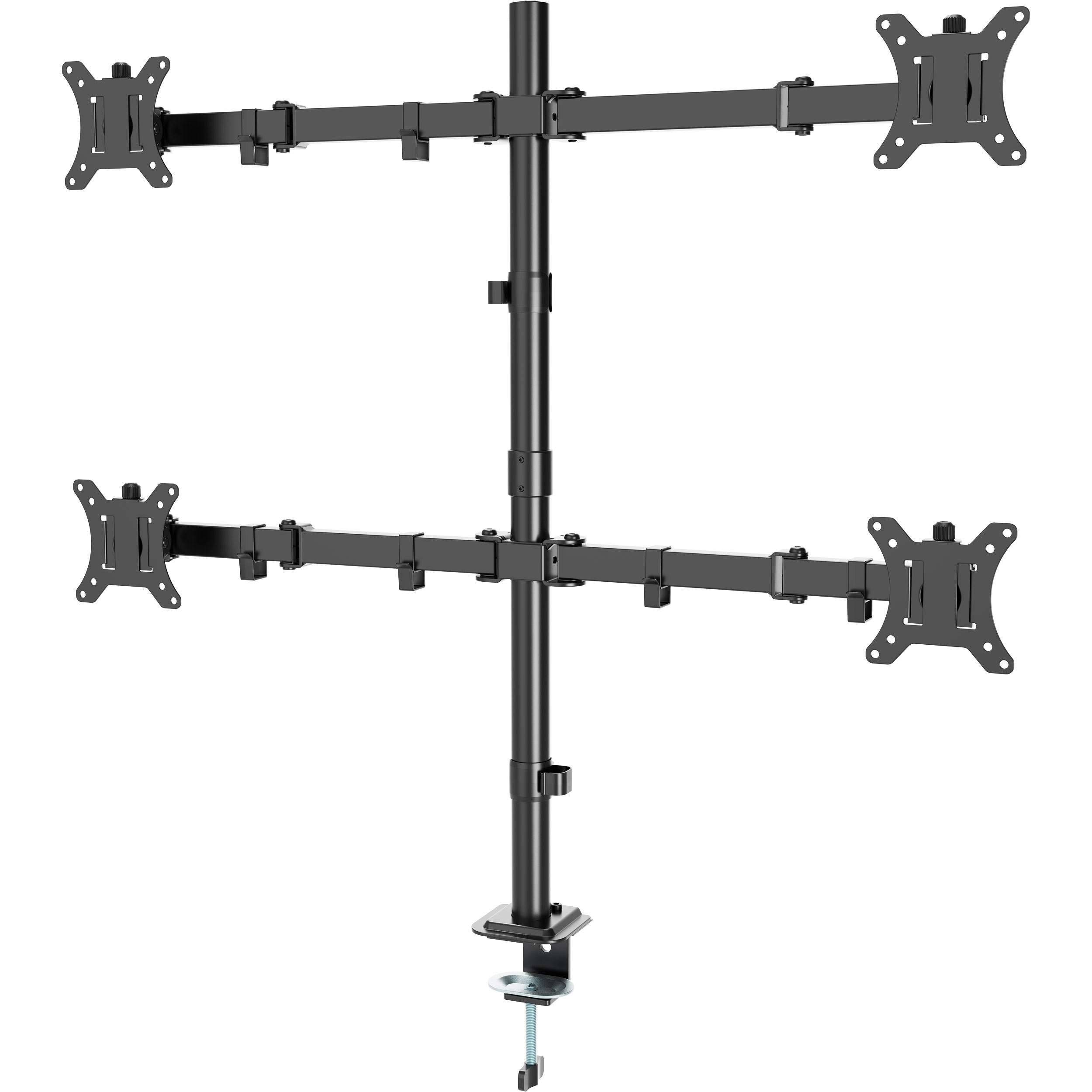 Крепление настольное для 4-х мониторов GEMBIRD MA-D4-01 17"-32" Black