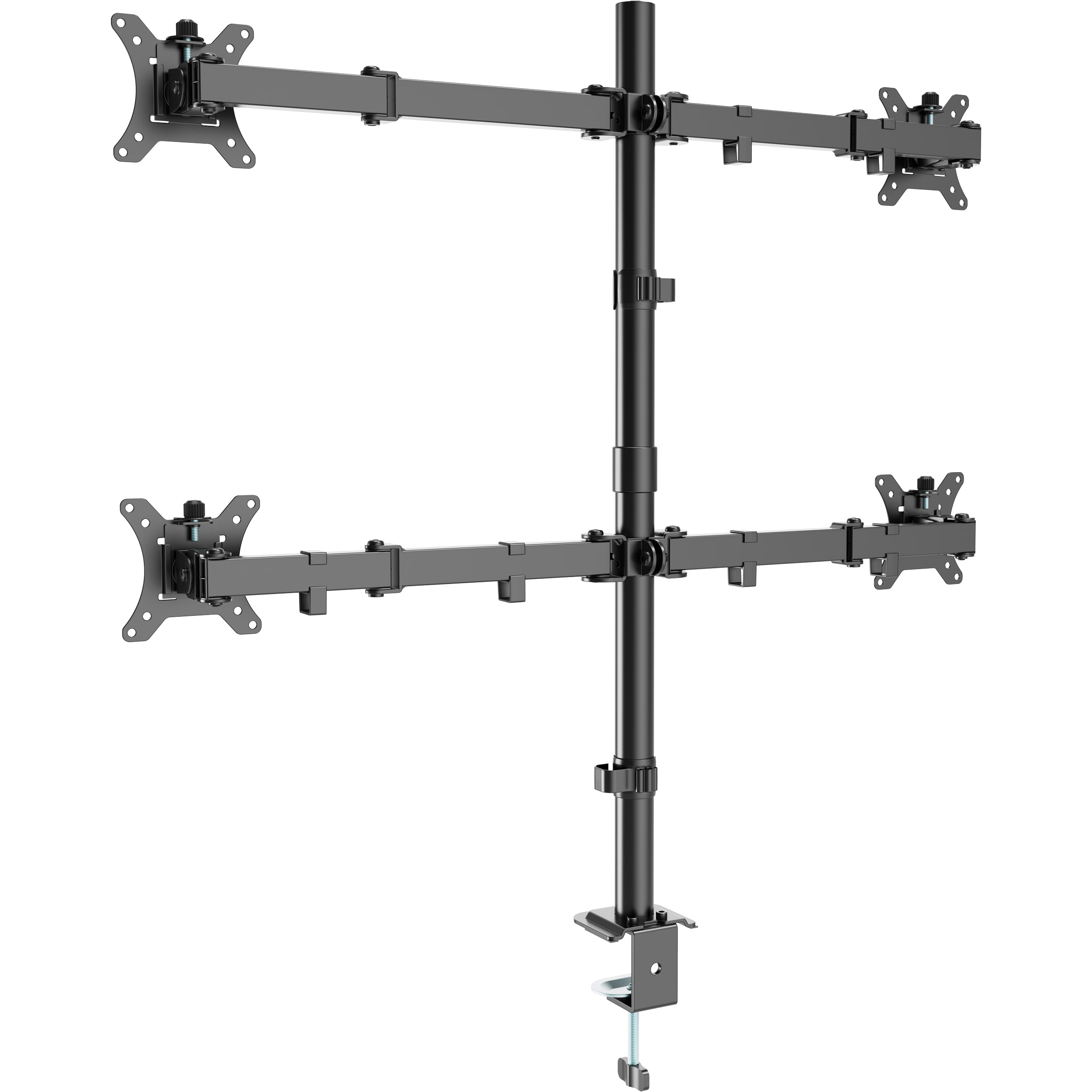 Крепление настольное для 4-х мониторов GEMBIRD MA-D4-01 17"-32" Black