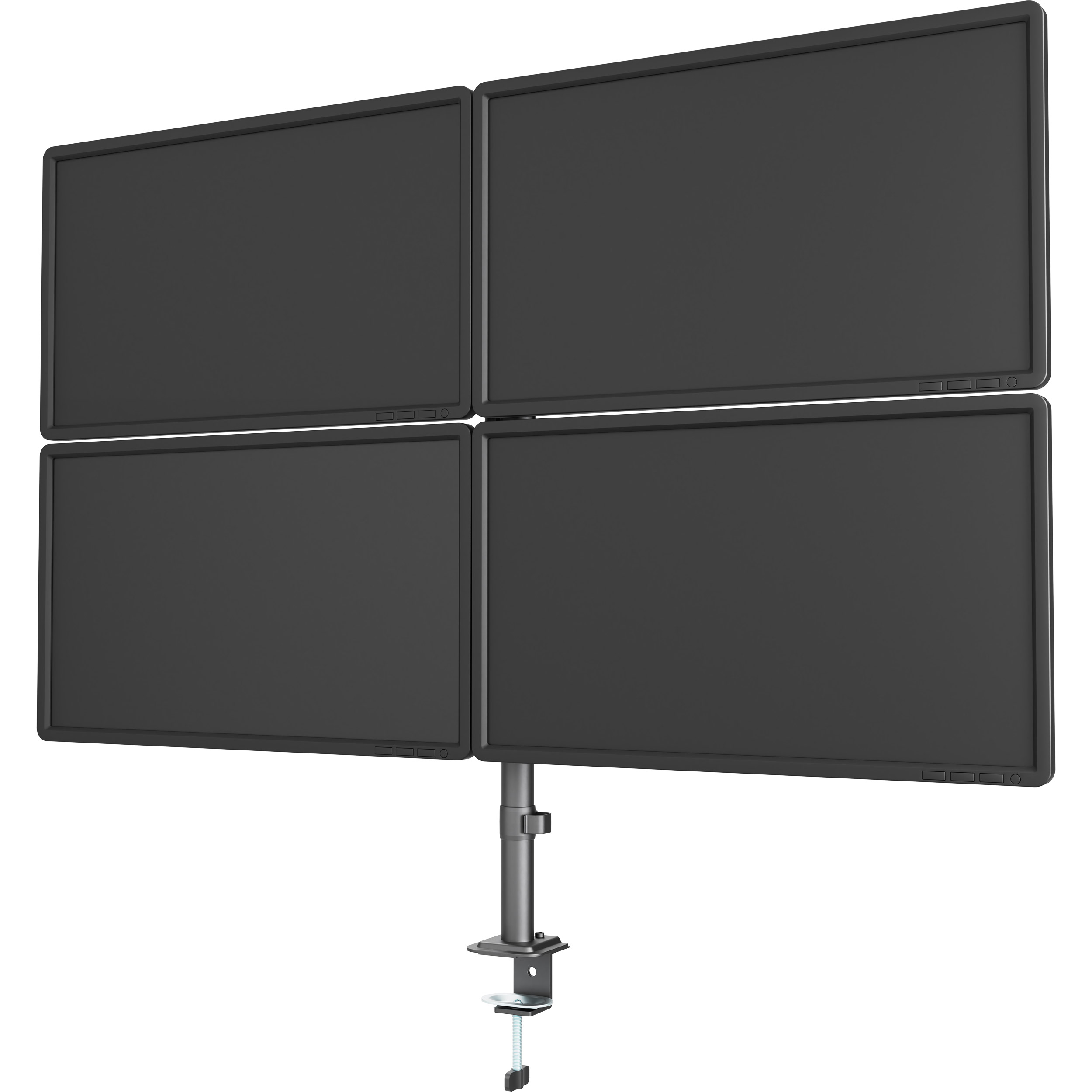 Крепление настольное для 4-х мониторов GEMBIRD MA-D4-01 17"-32" Black