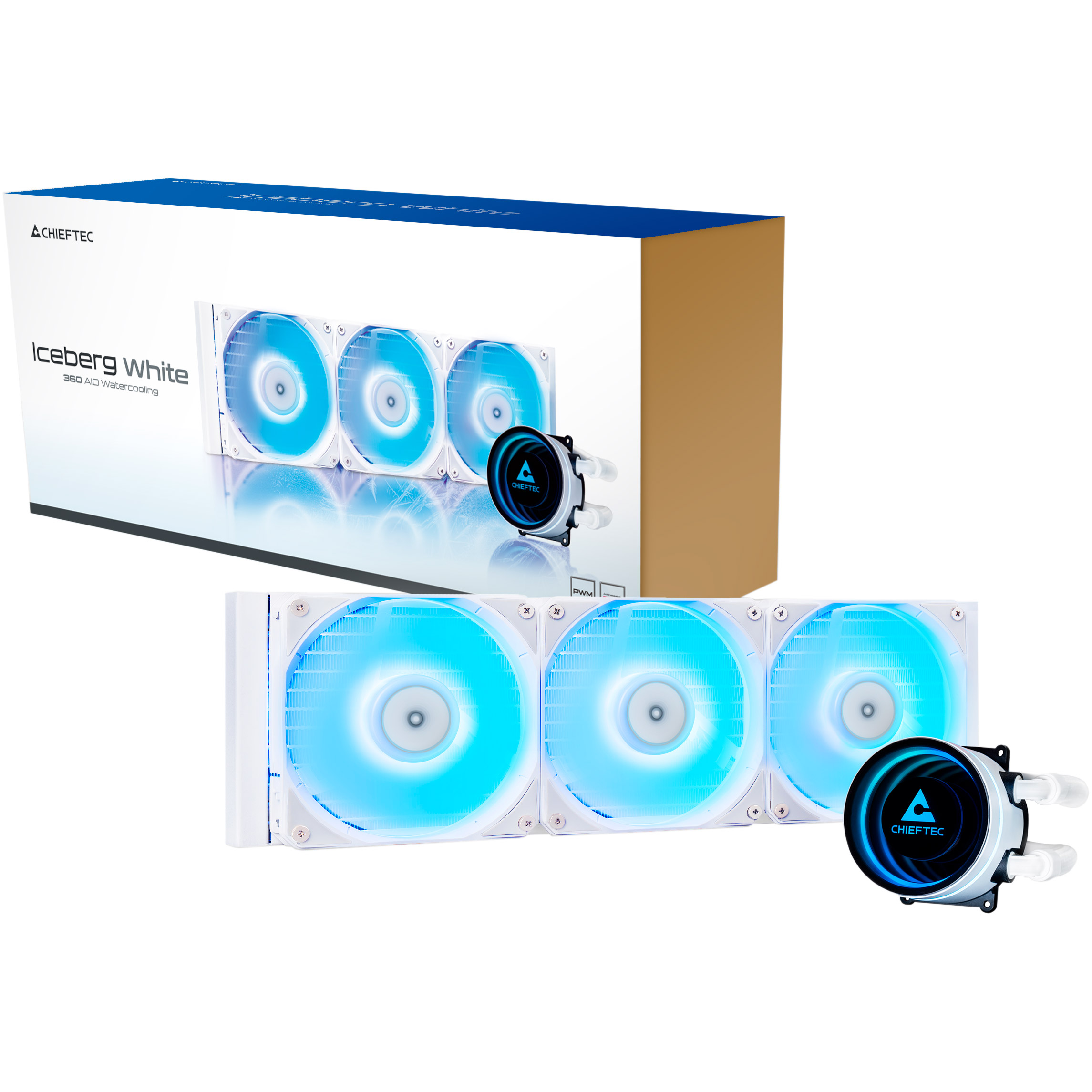 Система водяного охлаждения CHIEFTEC Iceberg 360 RGB White
