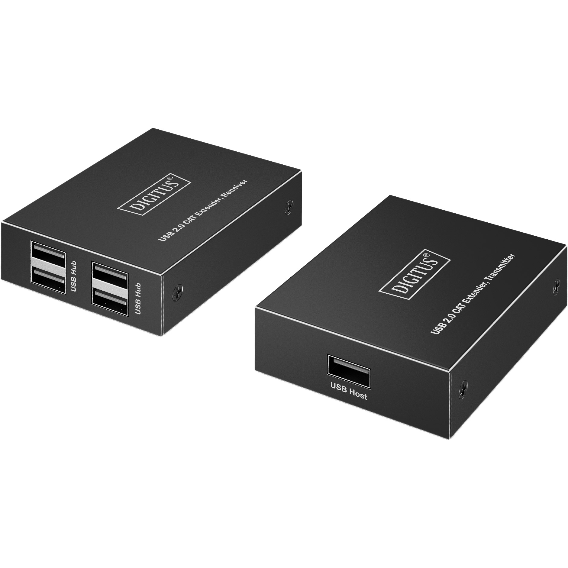 Подовжувач USB по кручений парі DIGITUS USB 2.0 CAT Extender, до 150м (DA-73120)