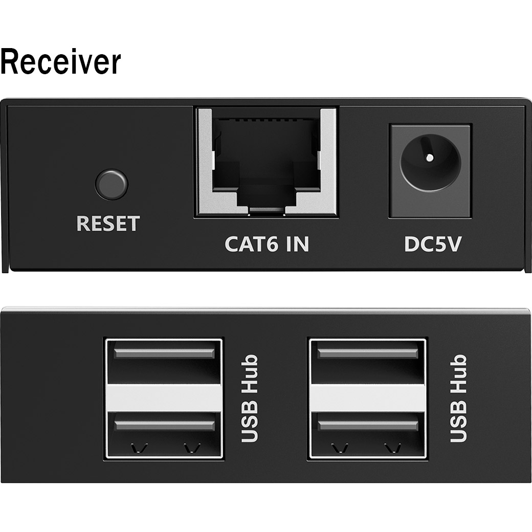 Подовжувач USB по кручений парі DIGITUS USB 2.0 CAT Extender, до 150м (DA-73120)
