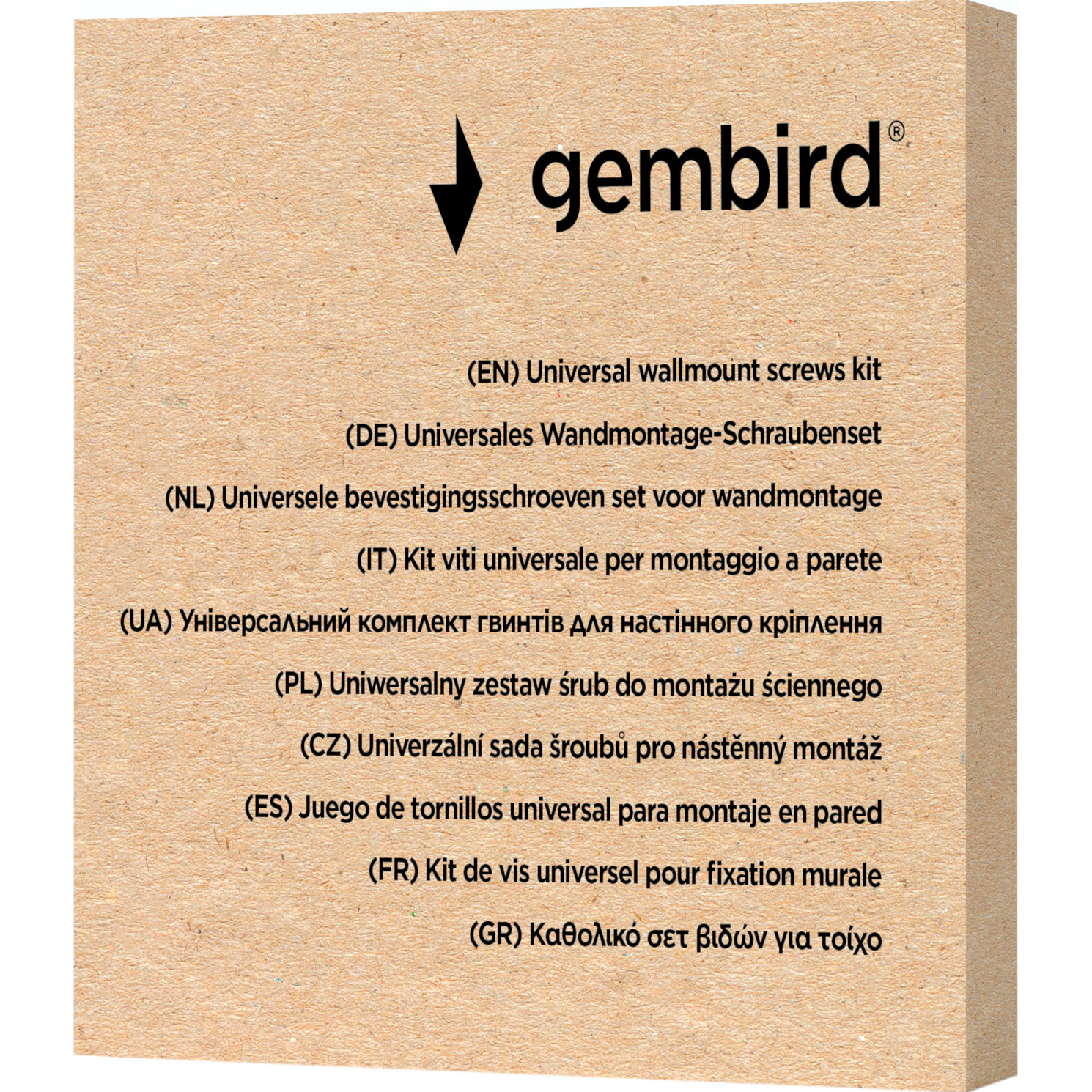 Универсальный набор винтов для настенного крепления GEMBIRD WM-KIT-01 Black