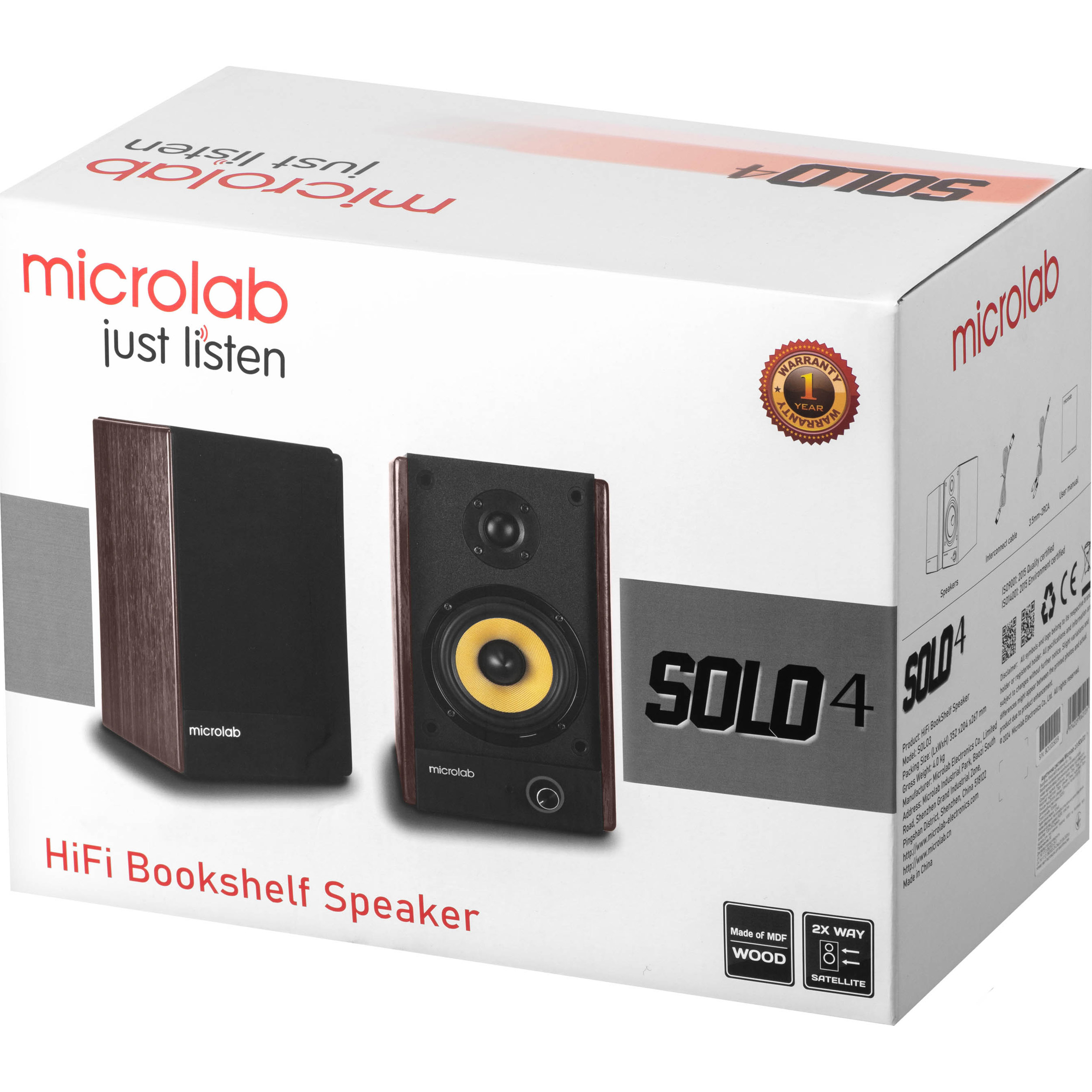 Акустическая система MICROLAB Solo 4 Brown