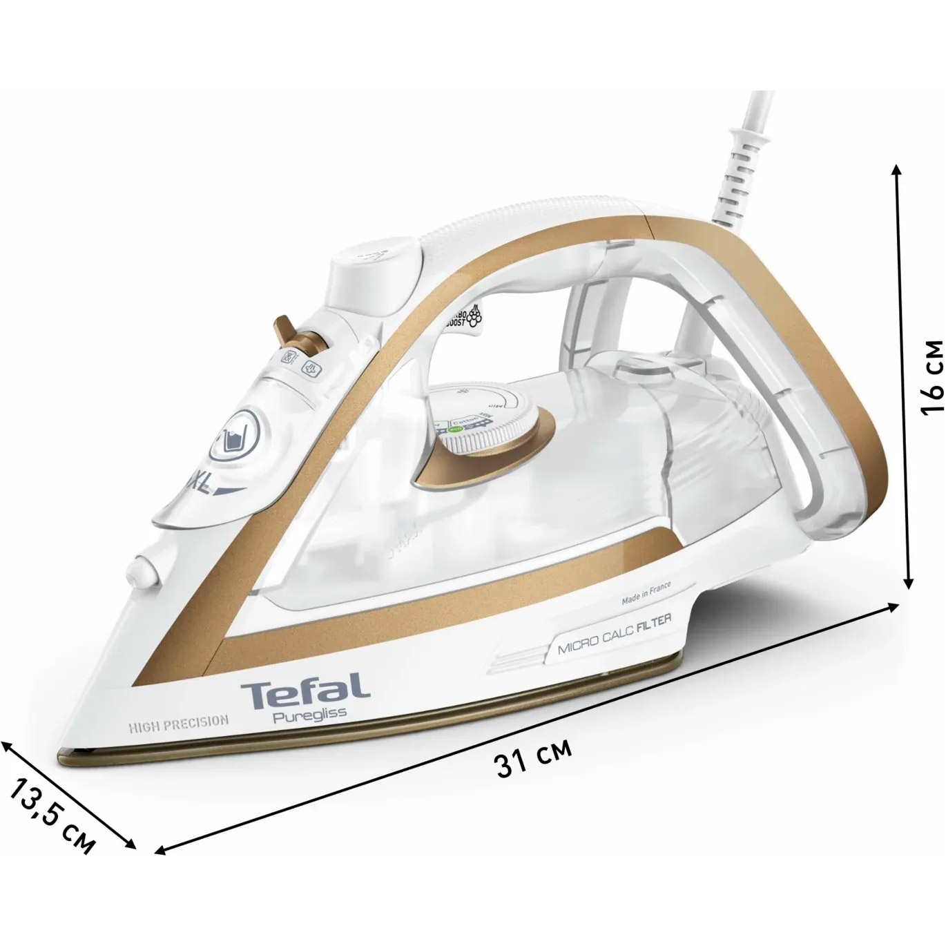Праска TEFAL Pure Gliss Coppertinto & White FV8042E0