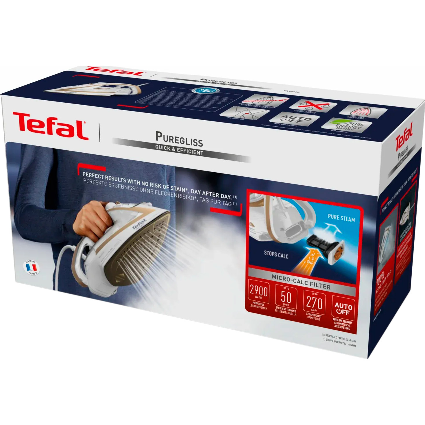 Праска TEFAL Pure Gliss Coppertinto & White FV8042E0