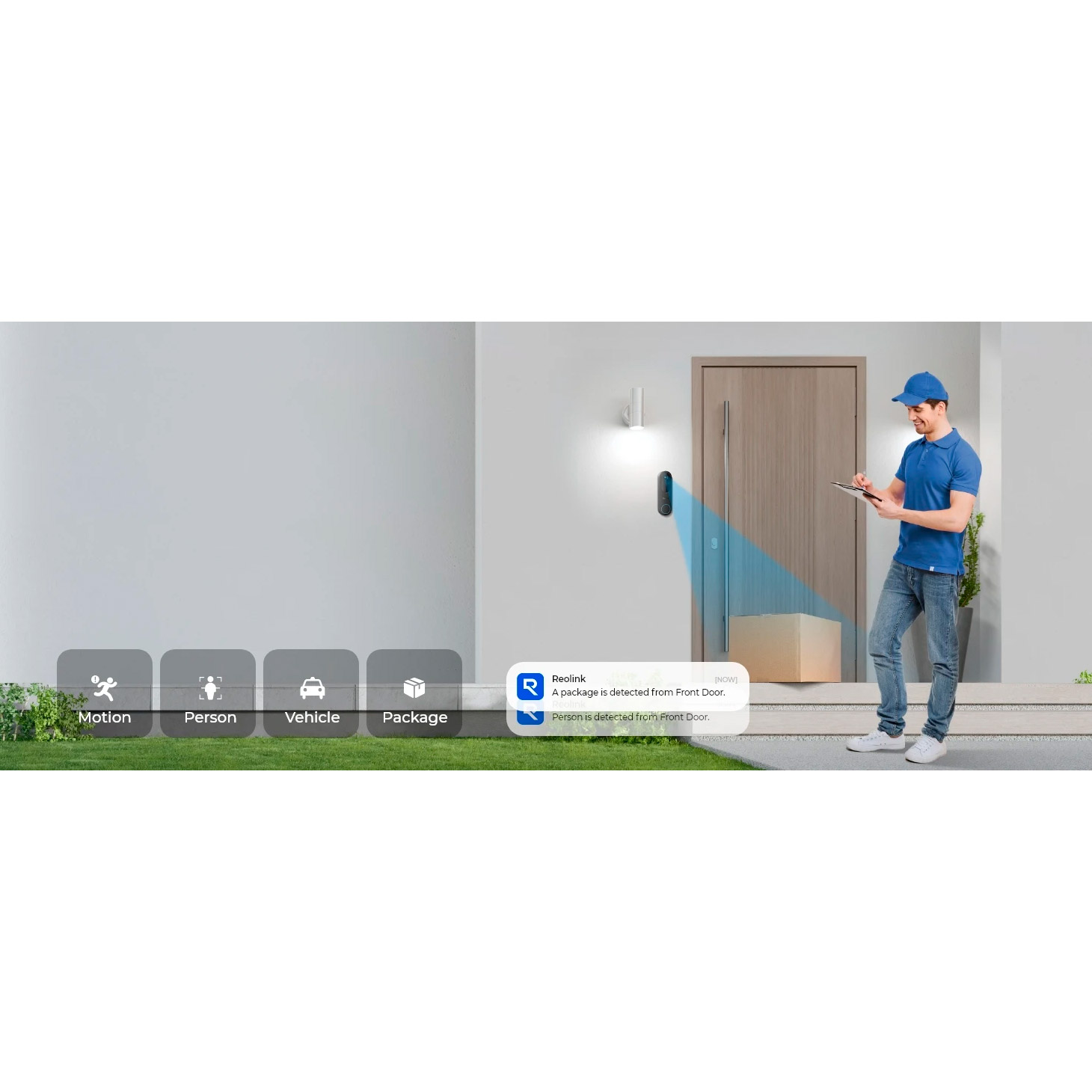 Wi-Fi відеодзвінок REOLINK D340B Smart 2K Dual-Band Wi-Fi Battery Doorbell