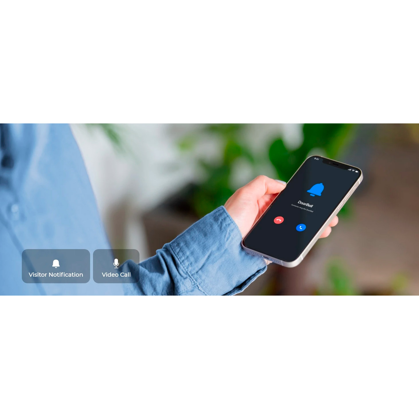 Wi-Fi відеодзвінок REOLINK D340B Smart 2K Dual-Band Wi-Fi Battery Doorbell