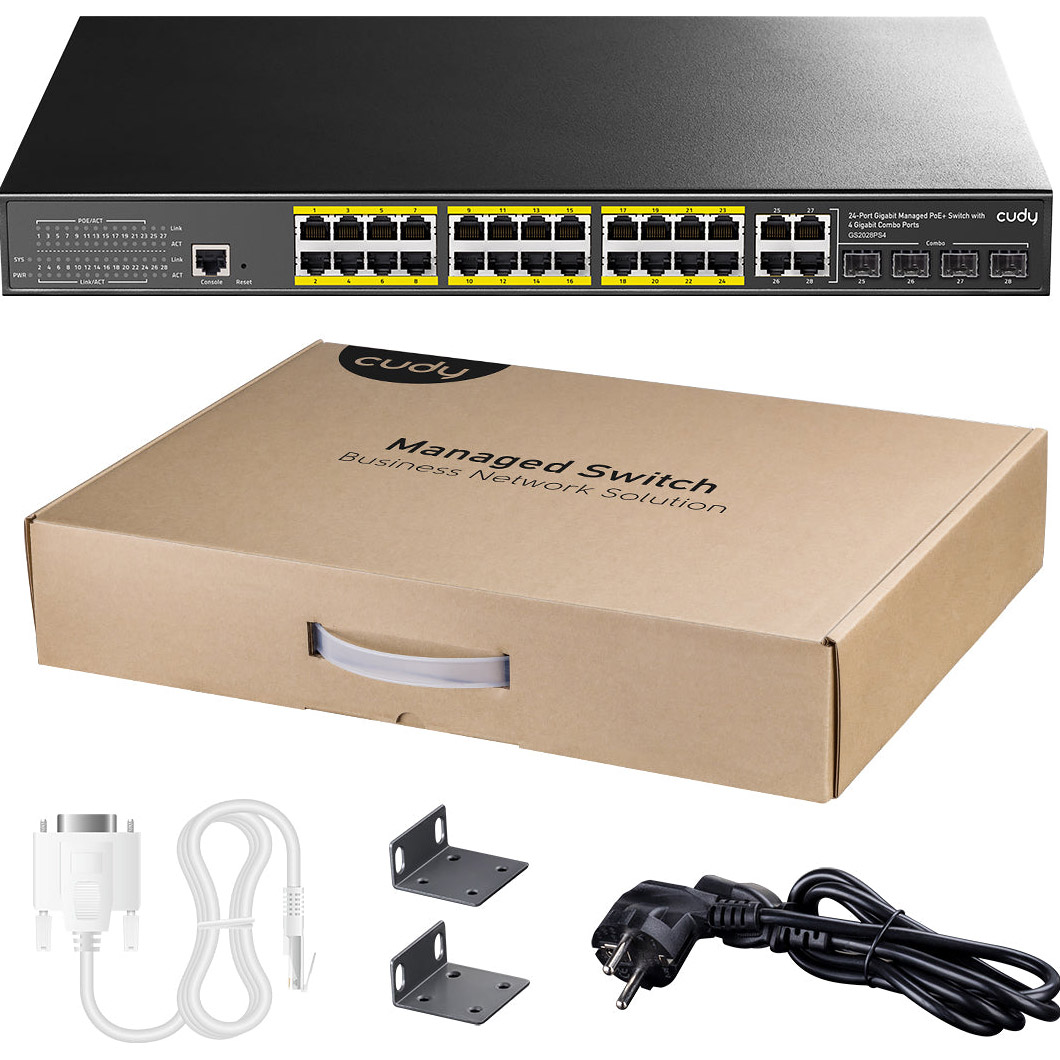 Коммутатор CUDY GS2028PS4-300W