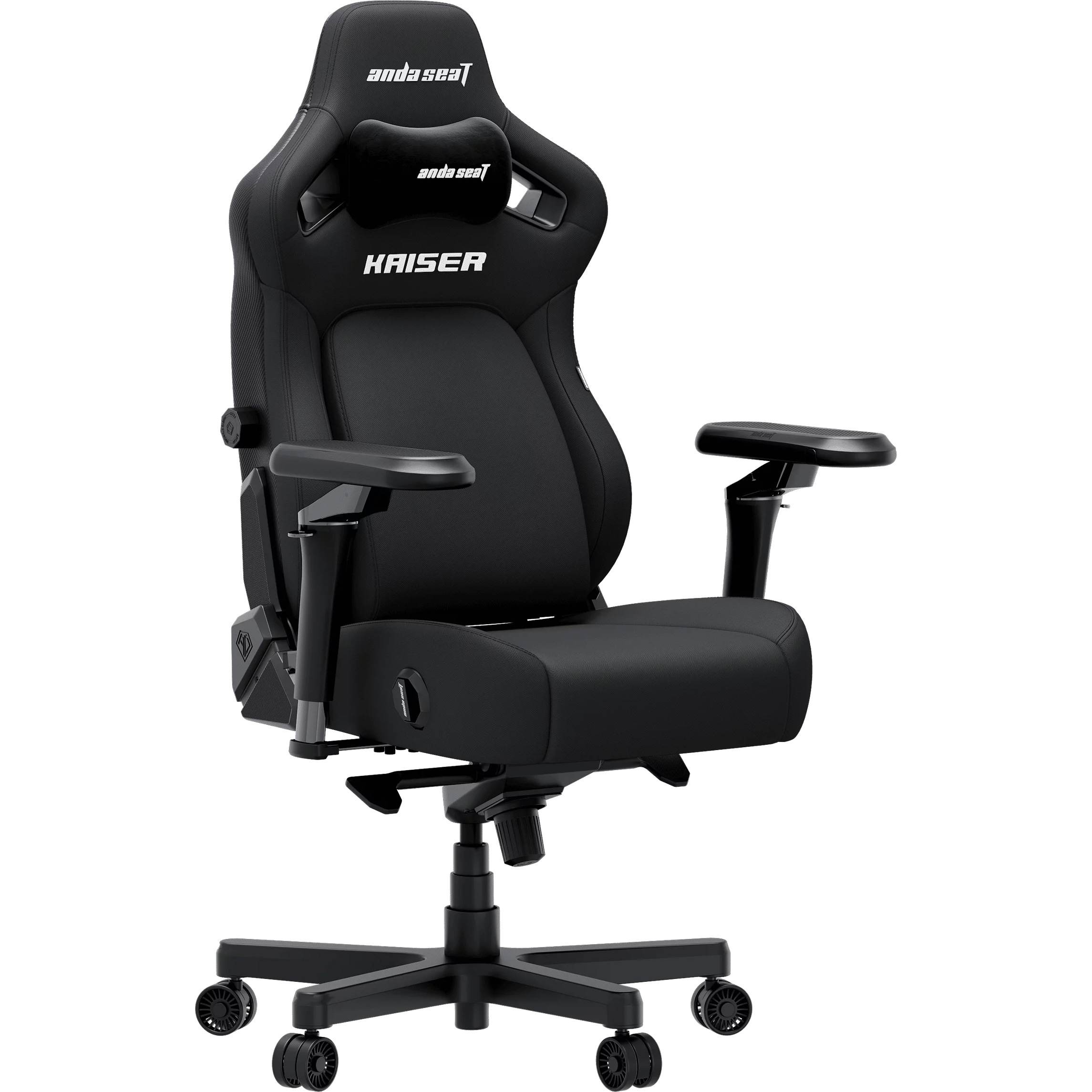 Крісло геймерське ANDA SEAT Kaiser 4 V2 XL Black Fabric