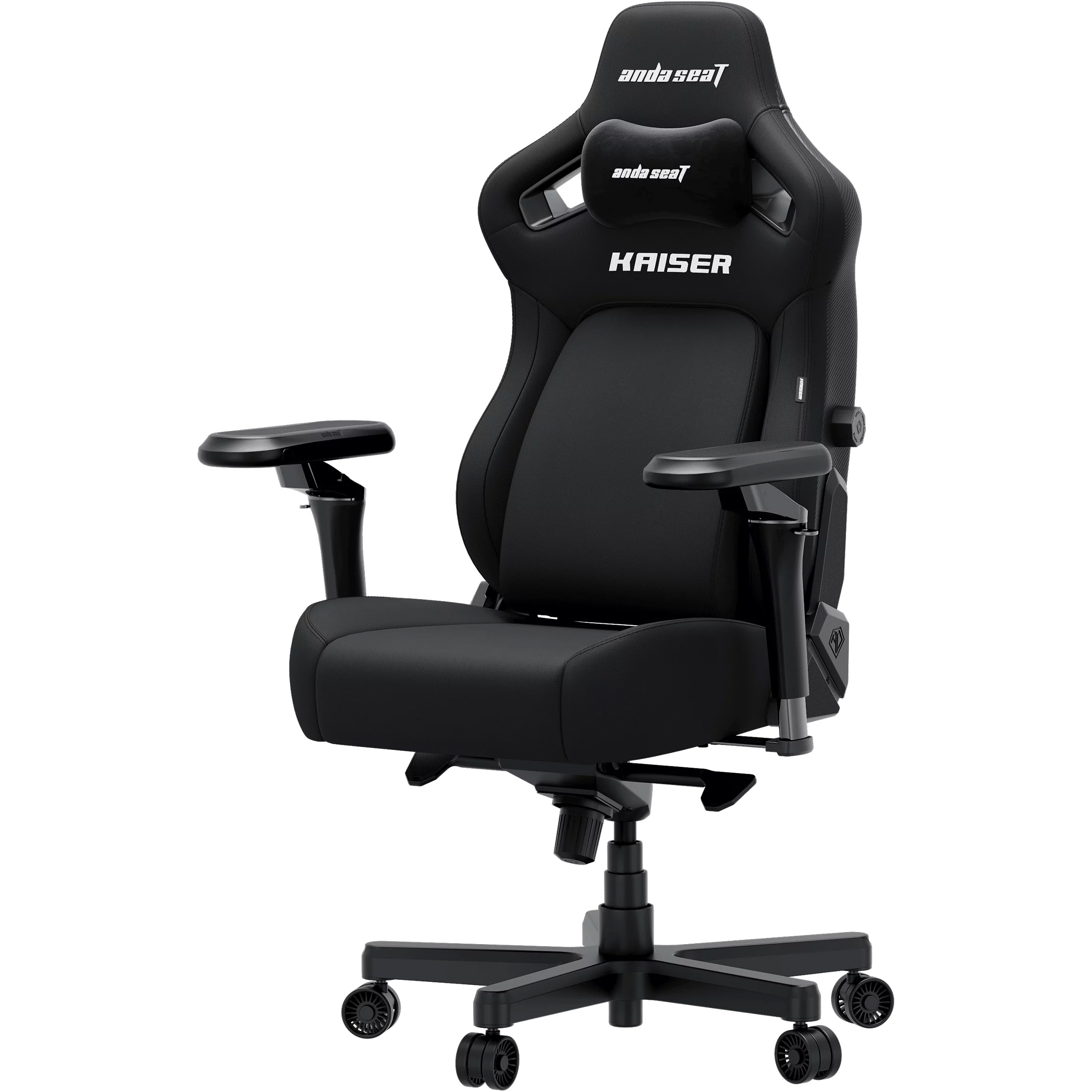 Крісло геймерське ANDA SEAT Kaiser 4 V2 XL Black Fabric