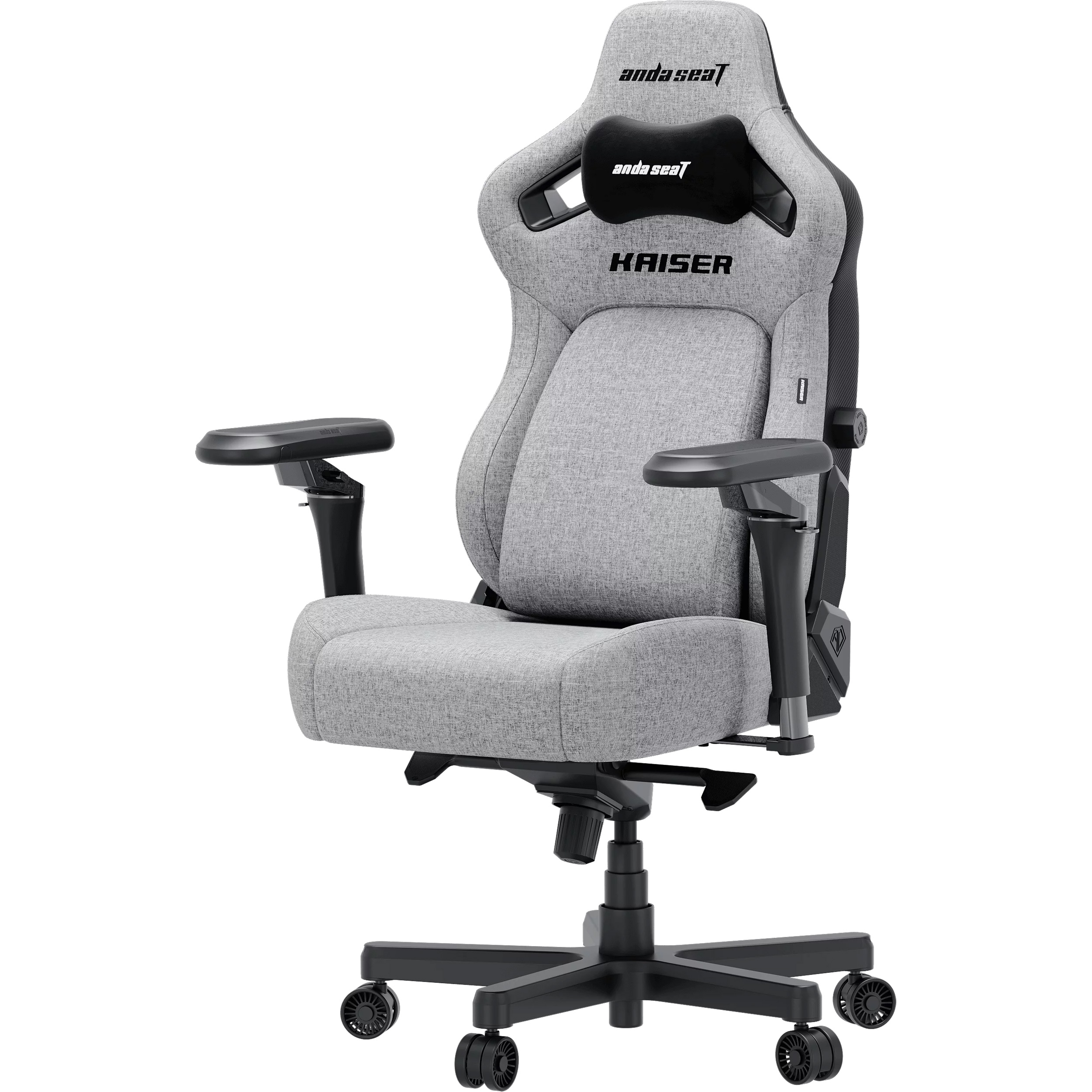 Крісло геймерське ANDA SEAT Kaiser 4 V2 XL Gray Fabric