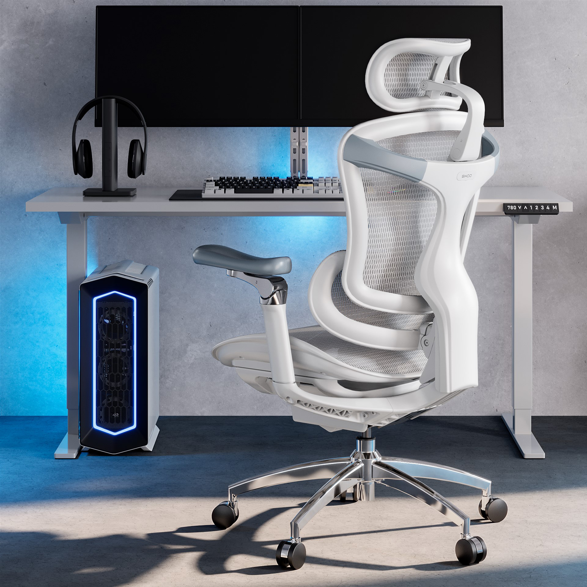 Кресло офисное SIHOO Doro C300 Pro Mesh White