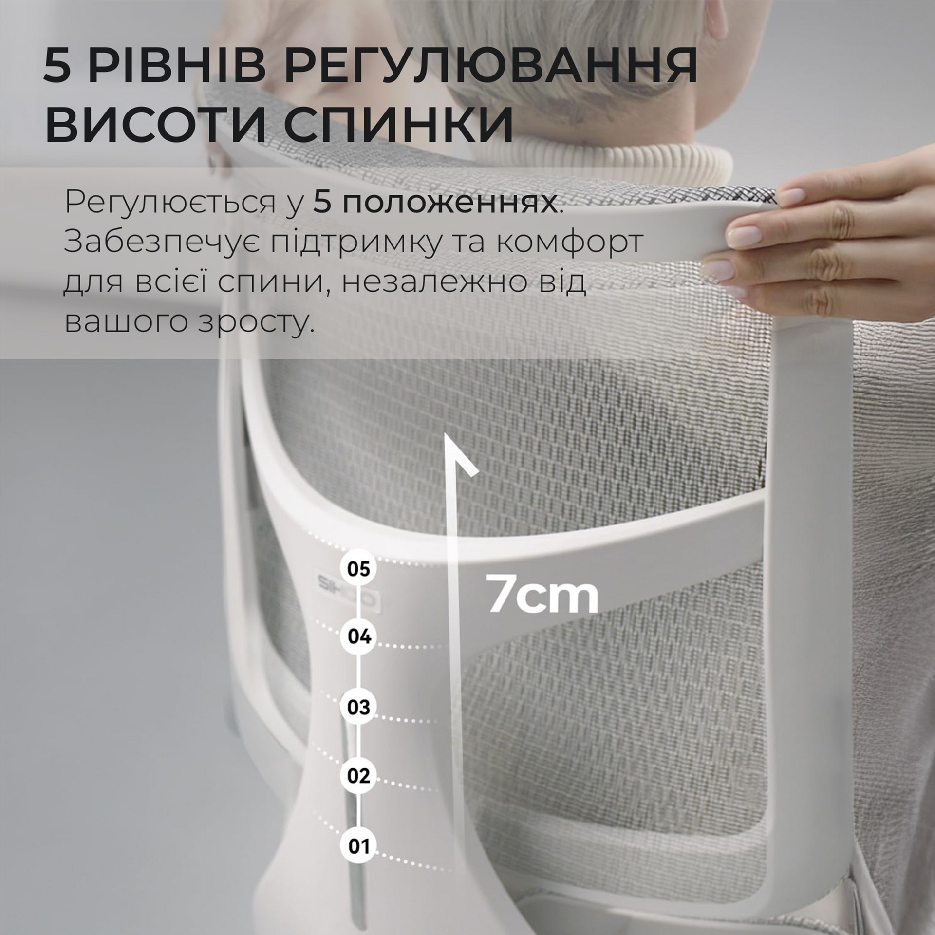 Кресло офисное SIHOO Doro S100 Mesh White