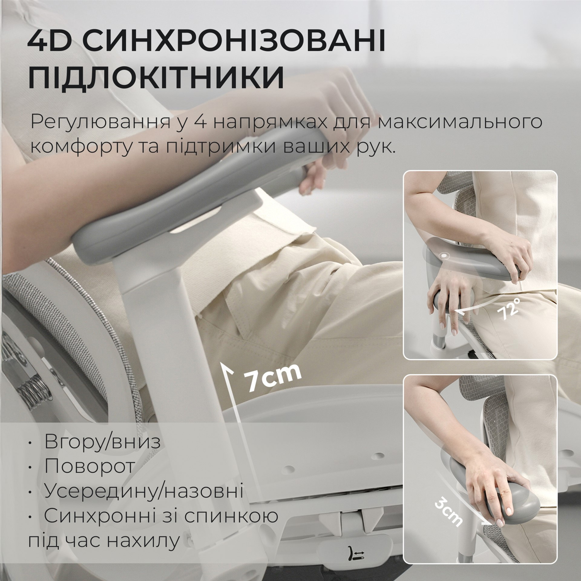 Кресло офисное SIHOO Doro S100 Mesh White