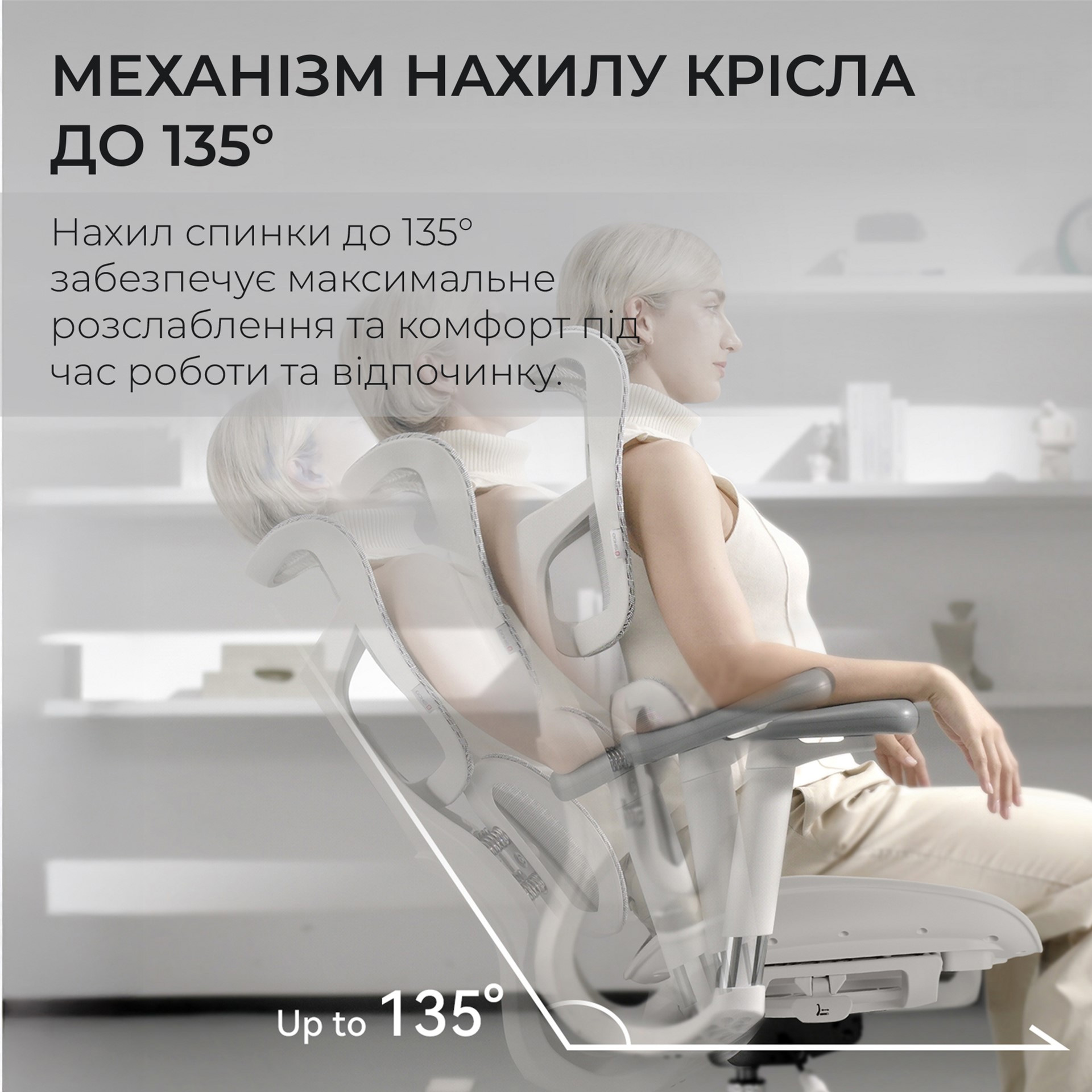 Кресло офисное SIHOO Doro S100 Mesh White