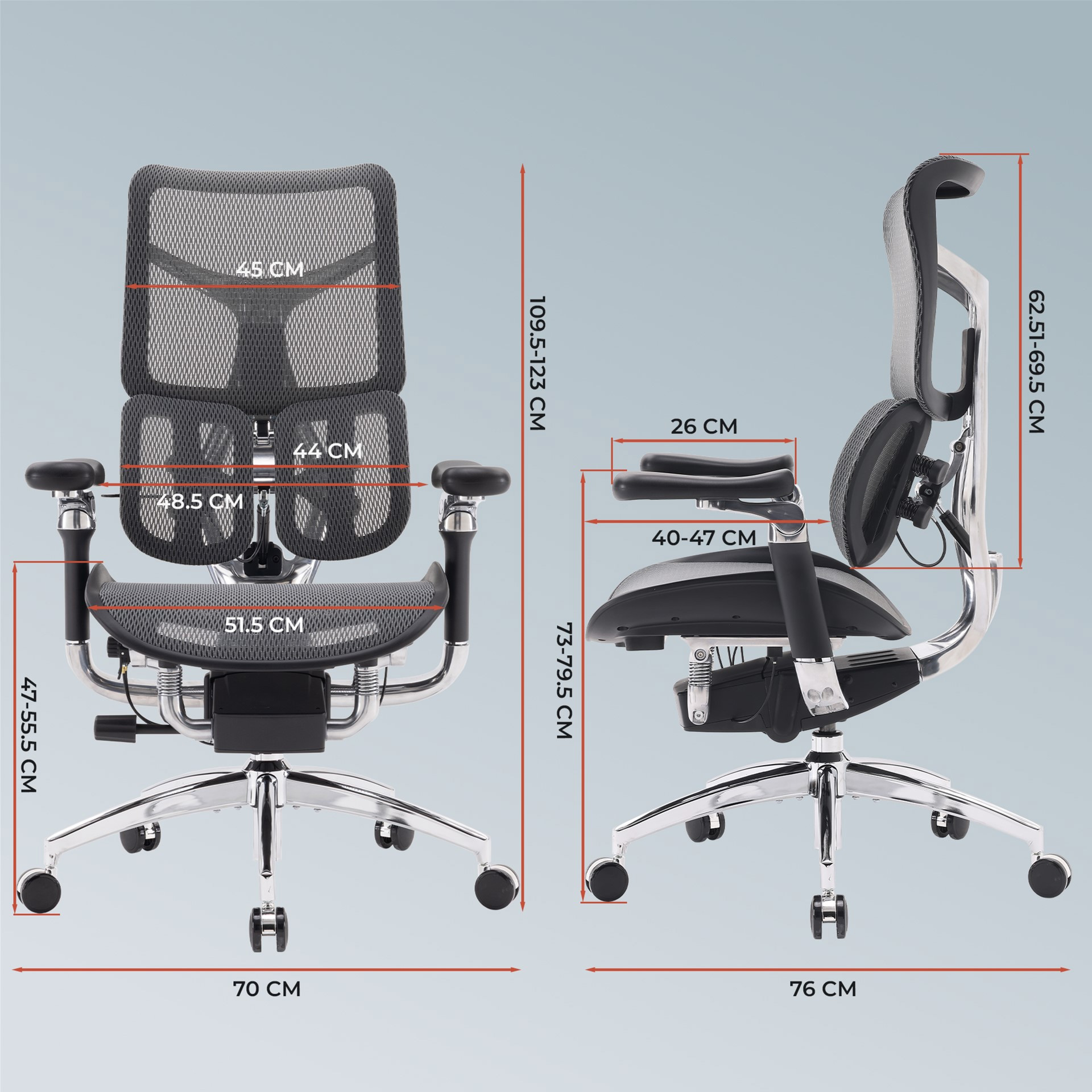 Кресло офисное SIHOO Doro S300 Mesh Dark Gray