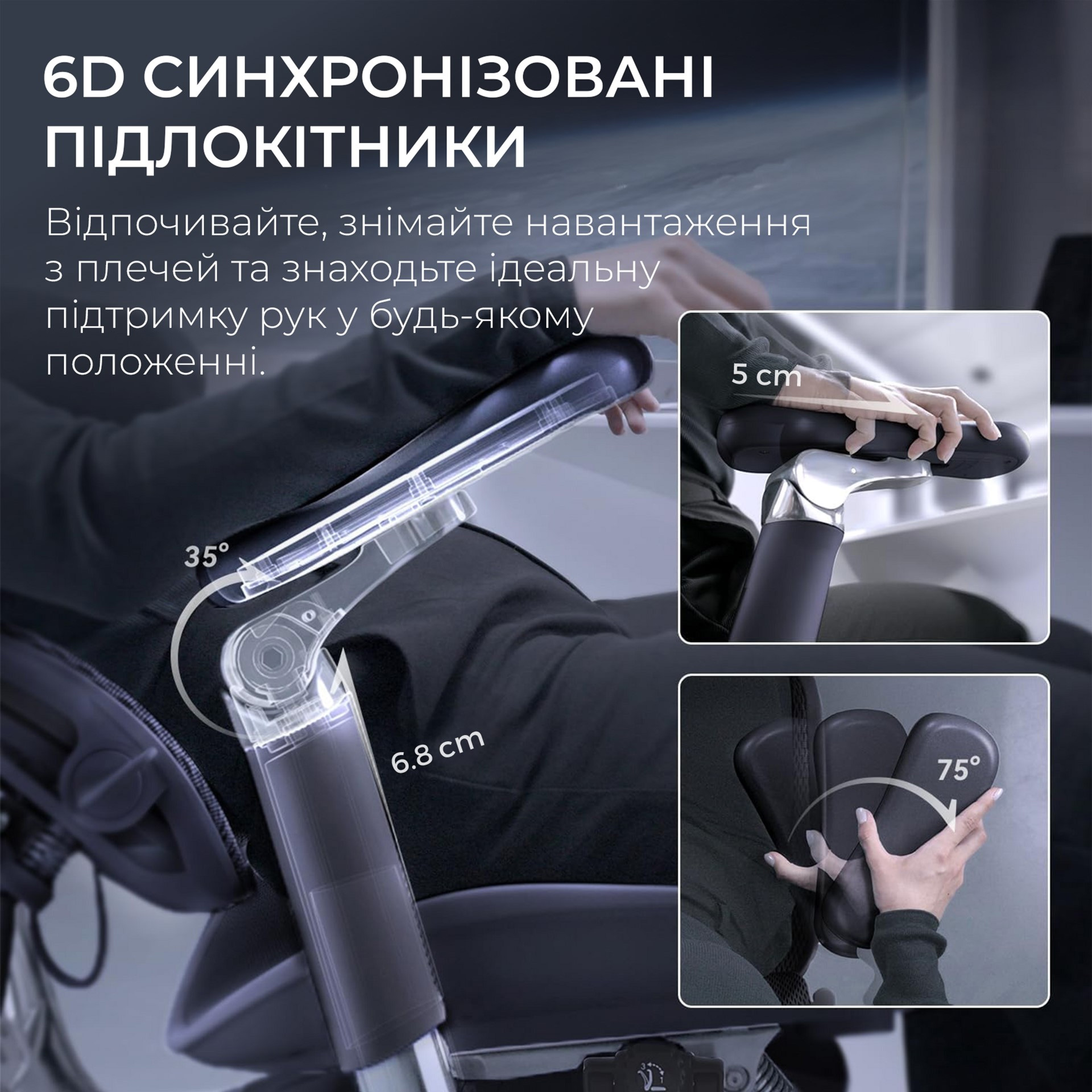 Кресло офисное SIHOO Doro S300 Mesh Dark Gray
