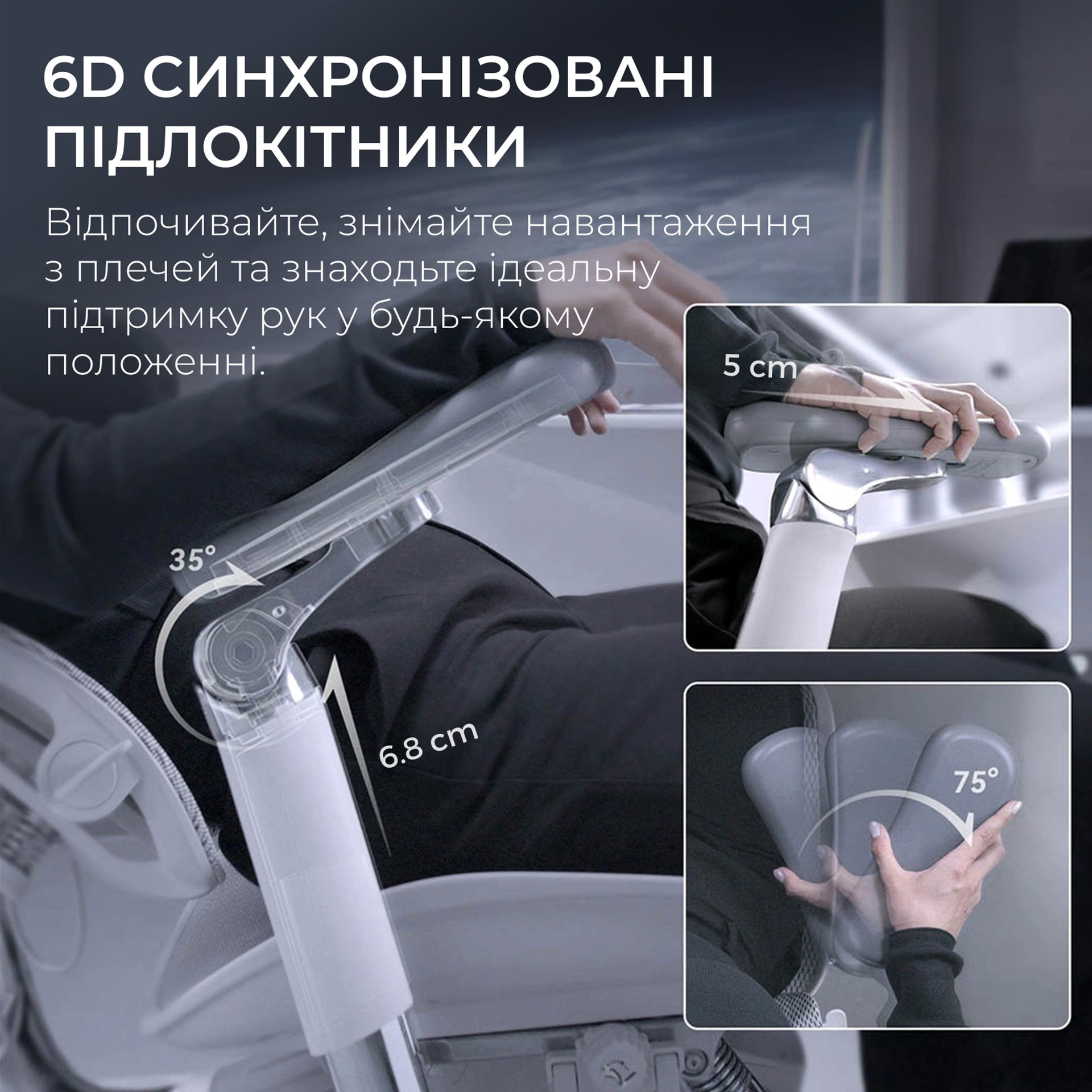 Крісло офісне SIHOO Doro S300 Mesh Light Gray
