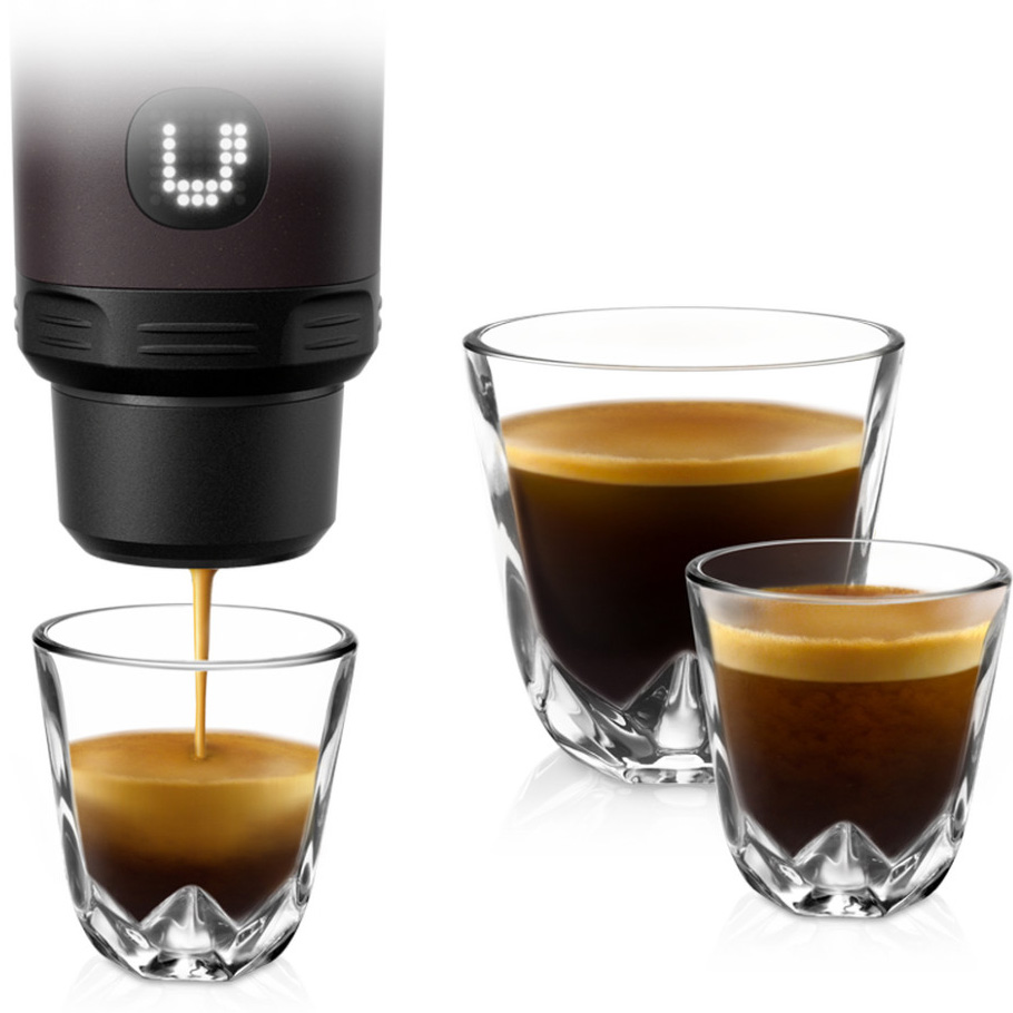 Портативная кофеварка WACACO Pixapresso Dark Burgundy