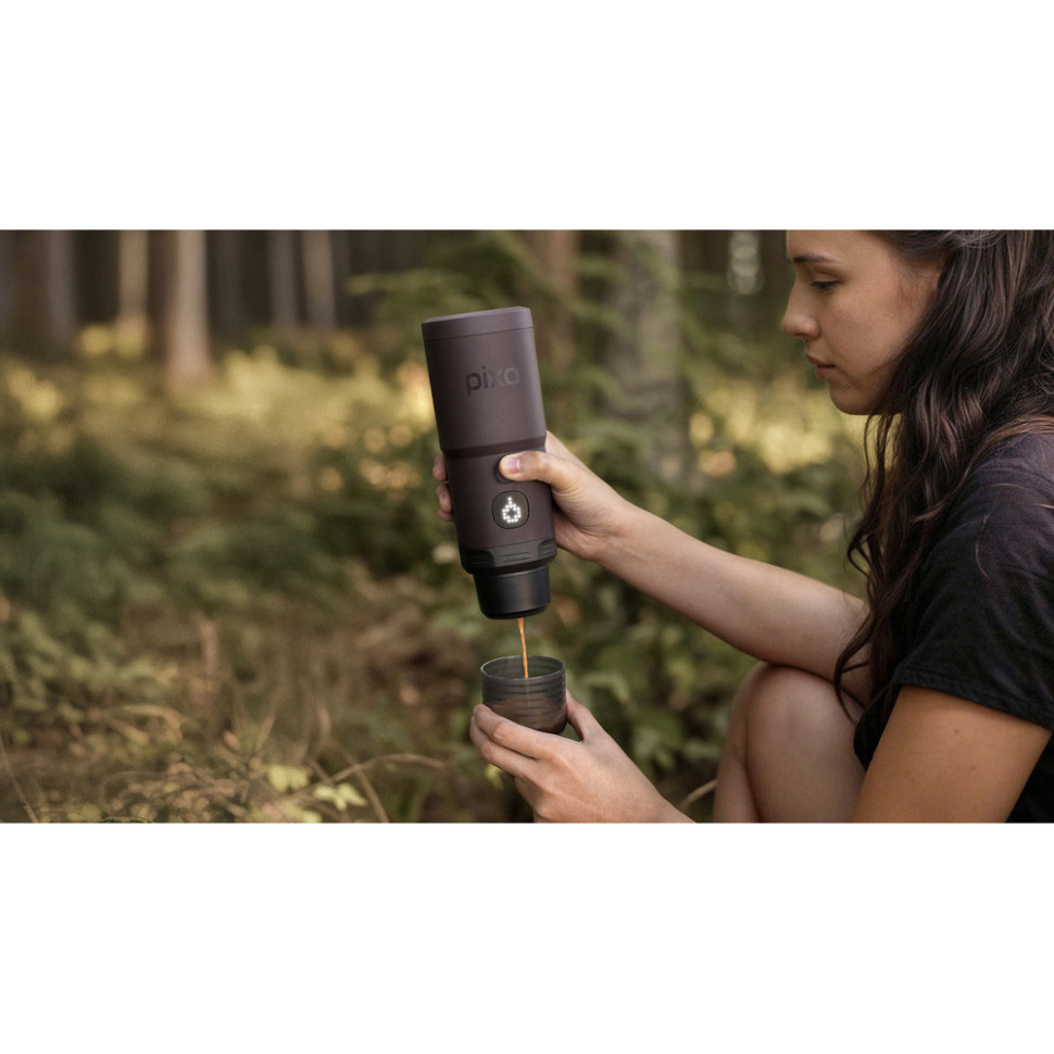 Портативная кофеварка WACACO Pixapresso Dark Burgundy