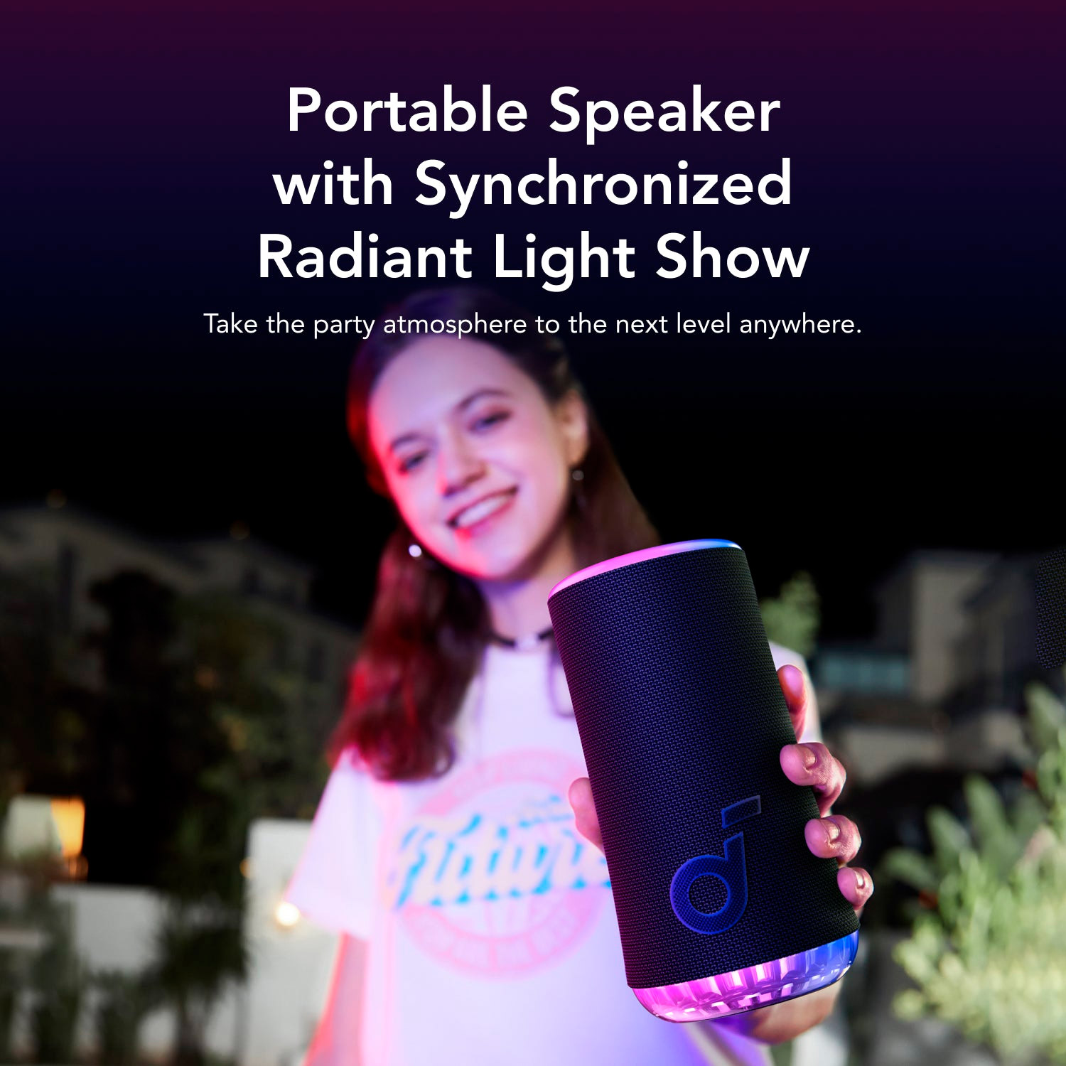 Портативная колонка ANKER SoundCore Glow Blue (A3166G31)