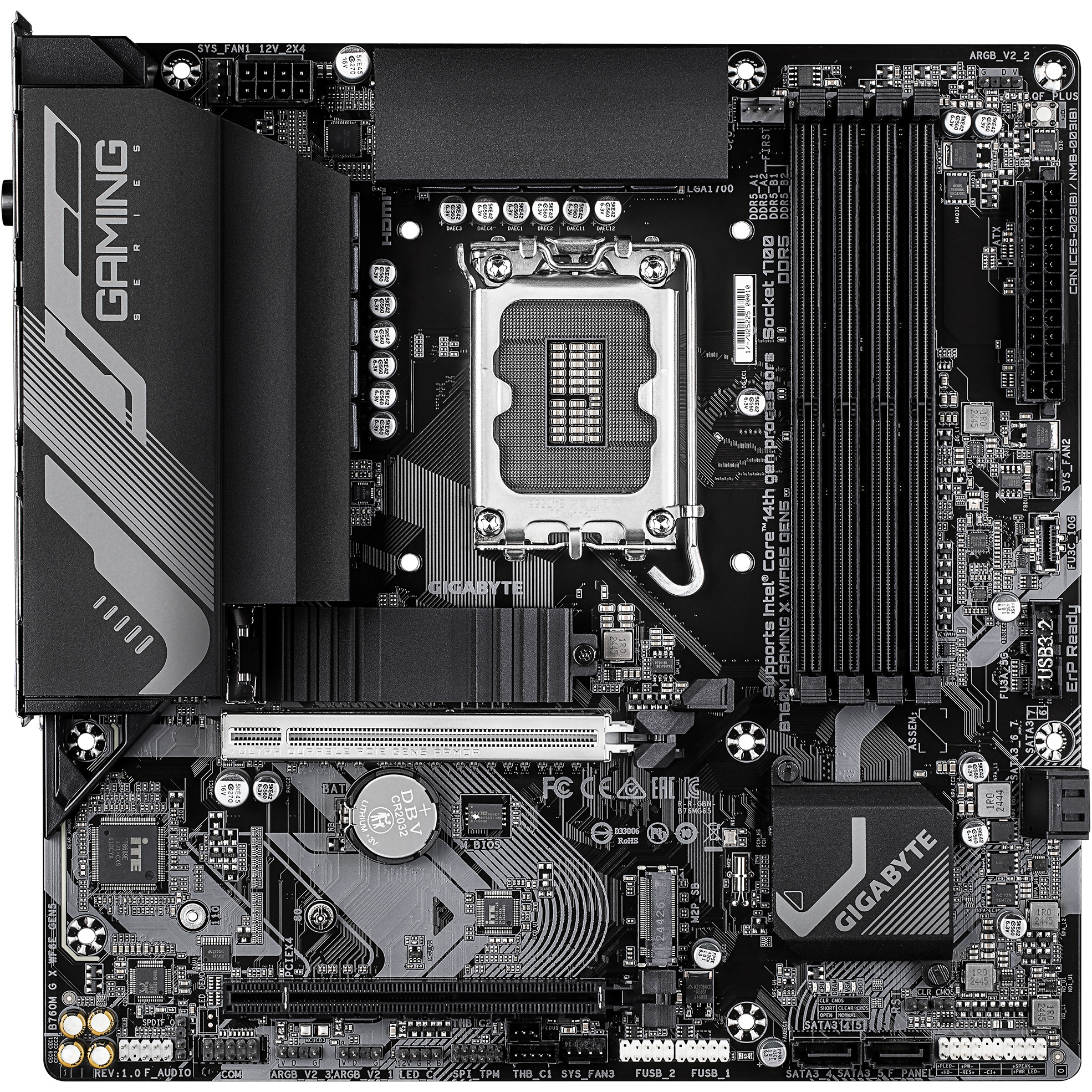 Материнская плата GIGABYTE B760M Gaming X WiFi6E Gen5