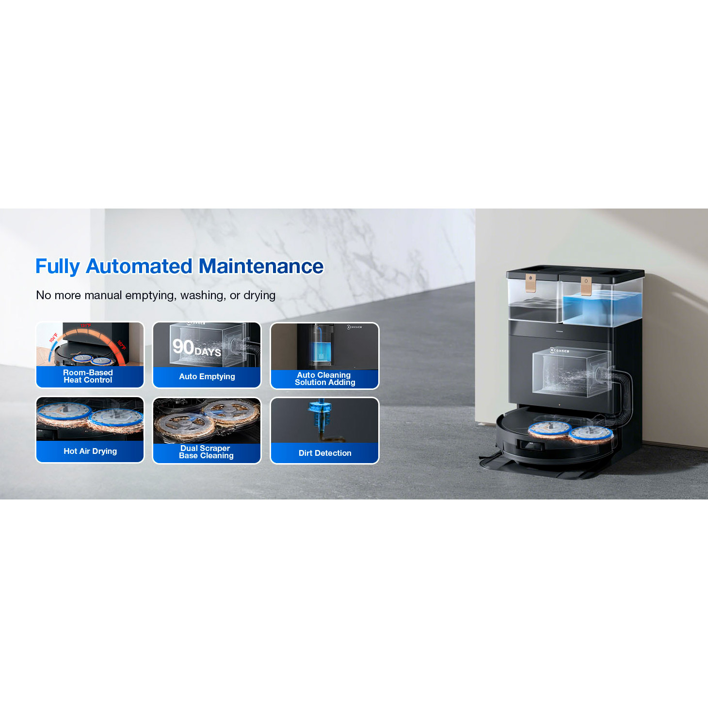 Робот-пылесос ECOVACS Deebot T50 Max Pro Omni Black (DEX54)