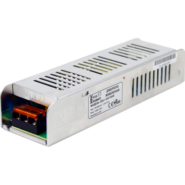 Блок питания FULL ENERGY BGL1-24V150W для светодиодной ленты