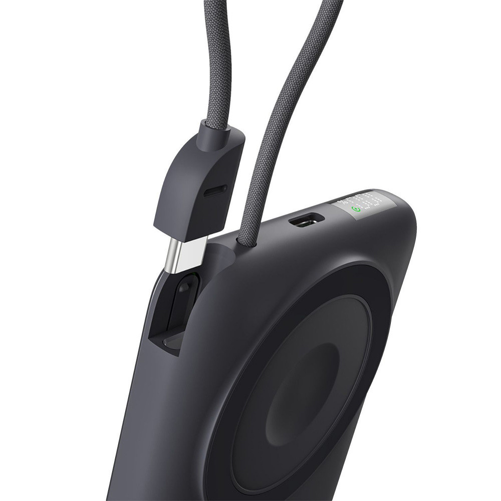 Повербанк з бездротовою зарядкою PROOVE Moon Rock 2 in 1 22.5W 10000mAh Gray