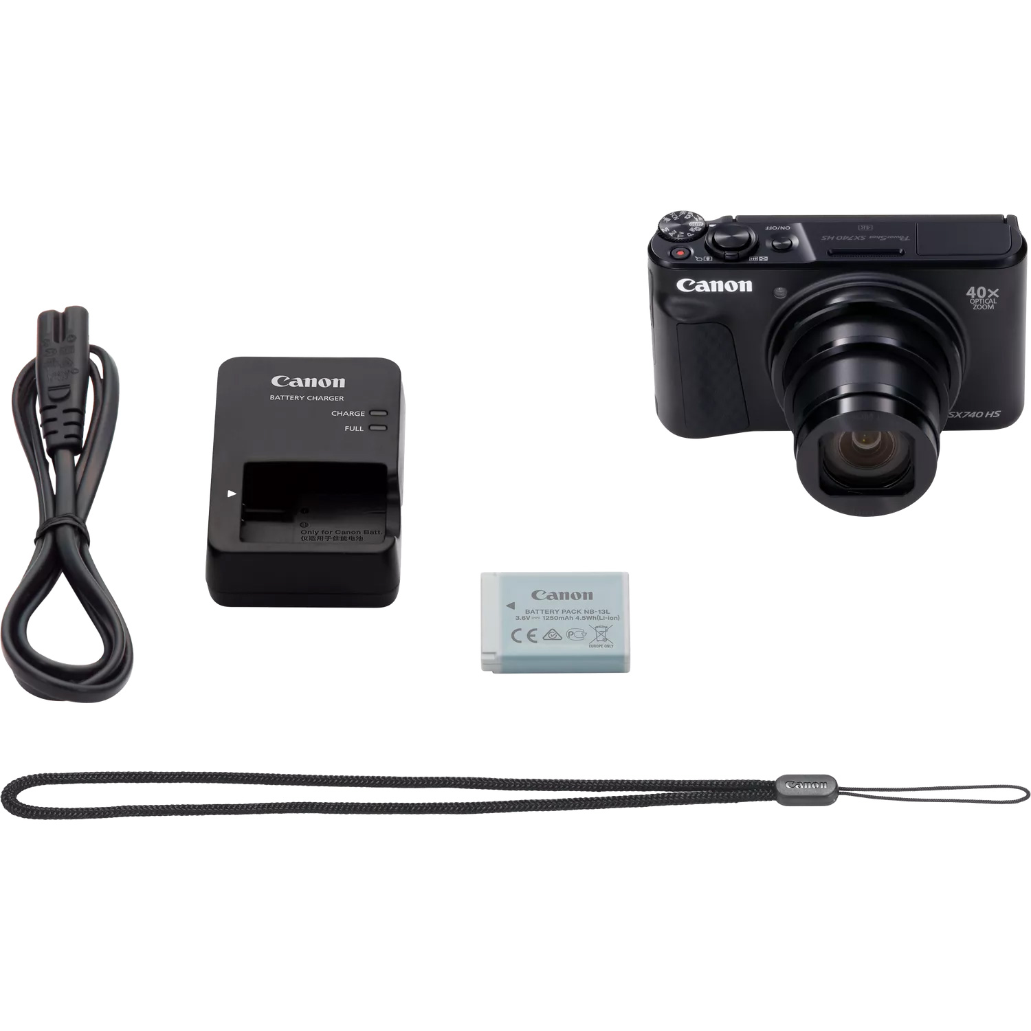 Фотоаппарат CANON PowerShot SX740 HS Lite Edition Black (2955C042)