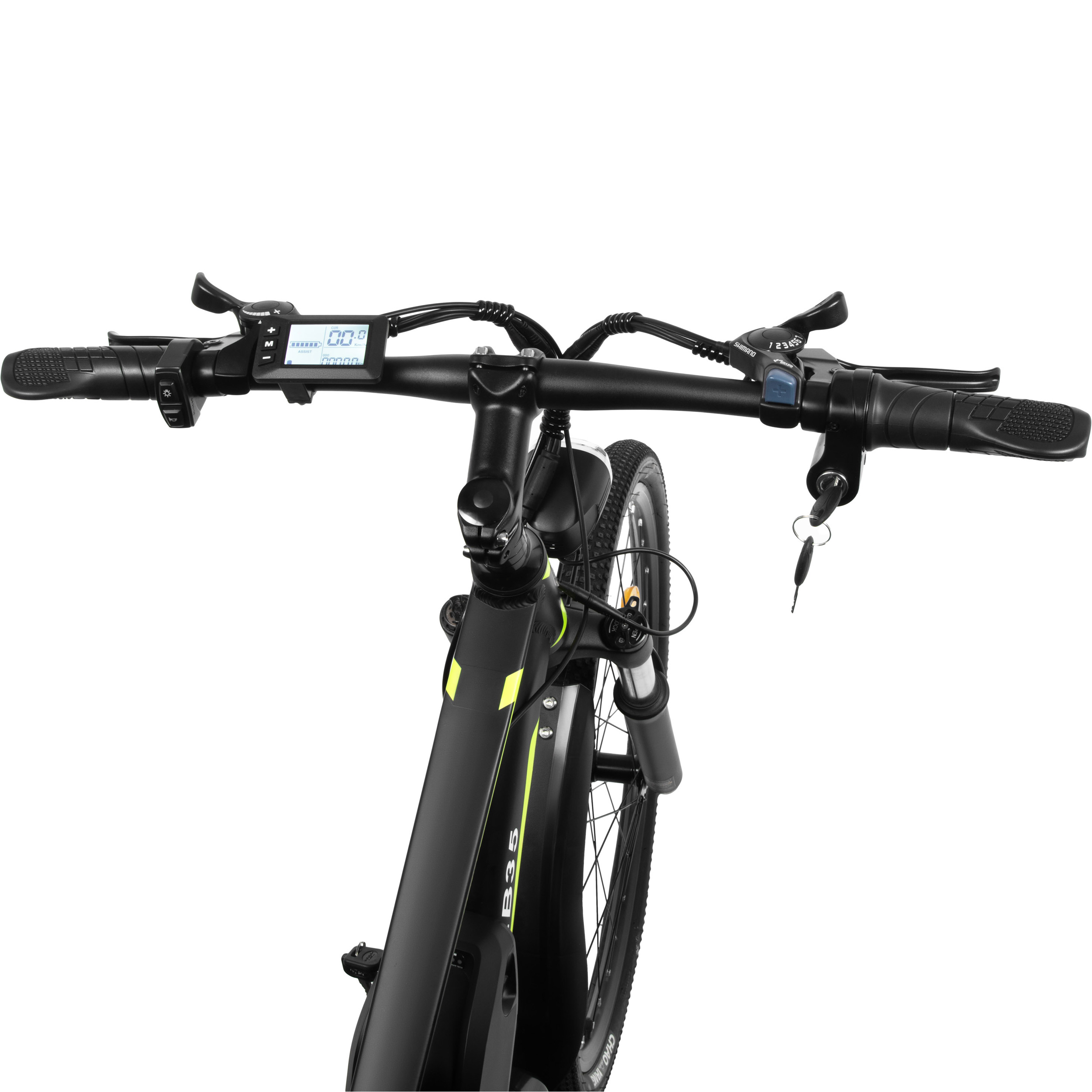 Электровелосипед 2E EB35 27.5" Black/Green (500W)