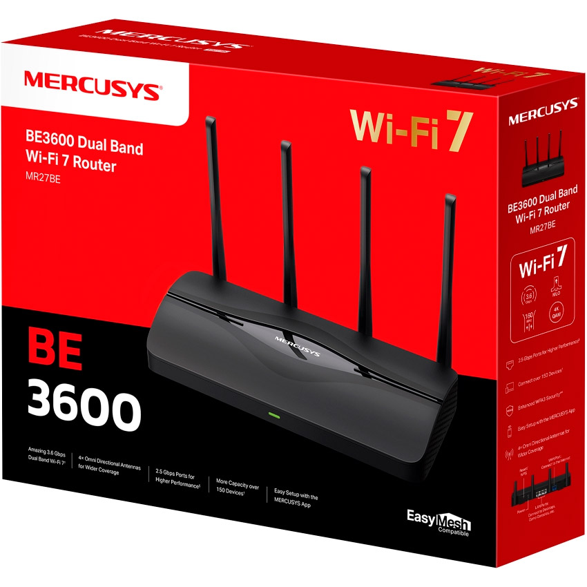 Wi-Fi роутер MERCUSYS MR27BE