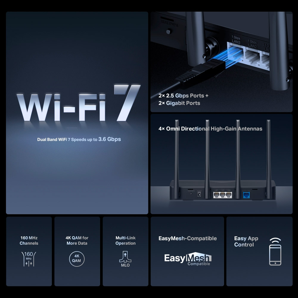 Wi-Fi роутер MERCUSYS MR27BE
