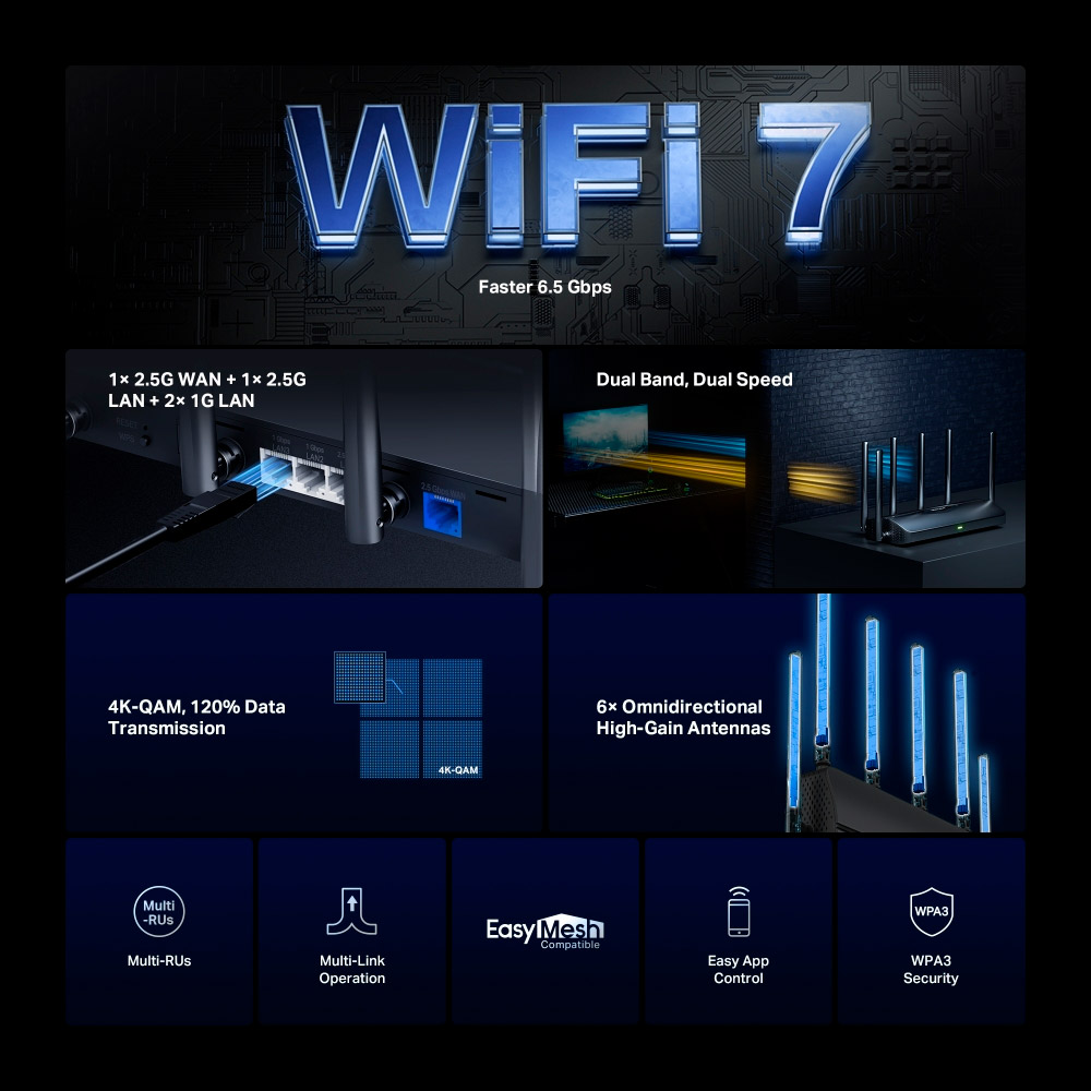 Wi-Fi роутер MERCUSYS MR37BE