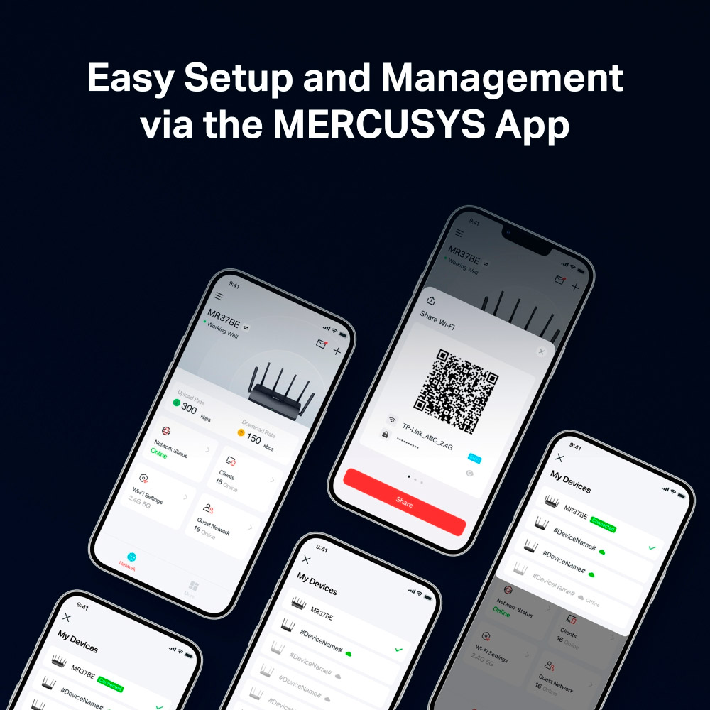 Wi-Fi роутер MERCUSYS MR37BE