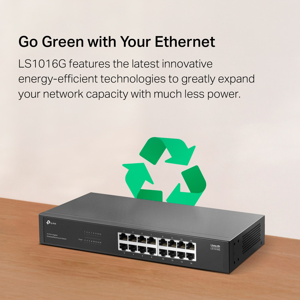Коммутатор TP-LINK LiteWave LS1016G