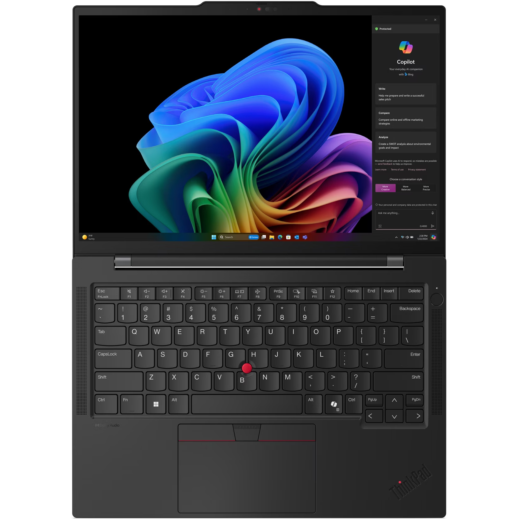 Ноутбук LENOVO ThinkPad T14 Gen 6 Black (21QDS0GP00)