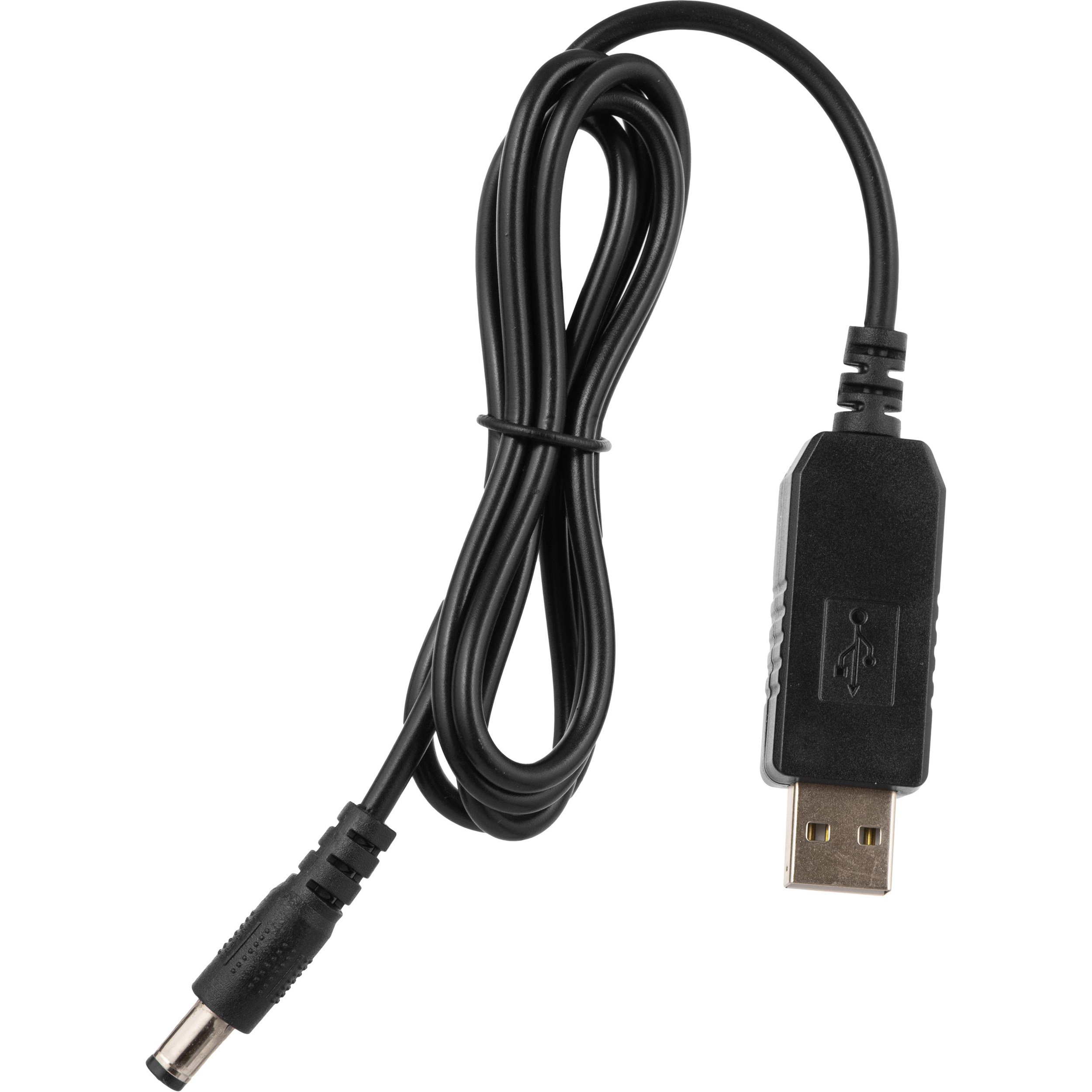 Кабель живлення USB to DC 2E USB to DC 5.5*2.5mm 12V 1м Black (2E-CCAD12-BK)