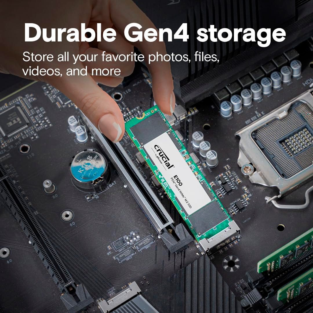 SSD диск CRUCIAL E100 2TB M.2 NVMe (CT2000E100SSD8)