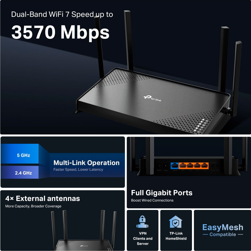 Wi-Fi роутер TP-LINK Archer BE220