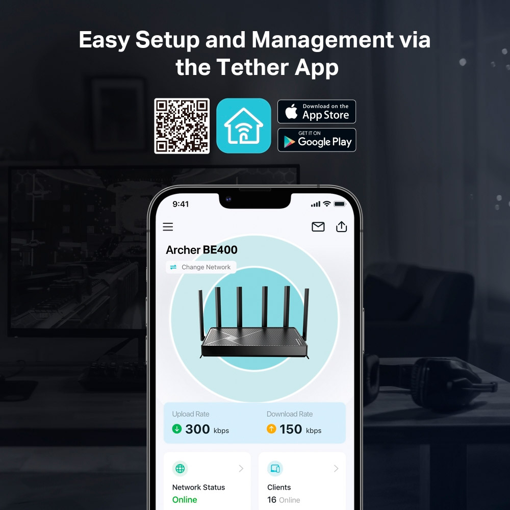Wi-Fi роутер TP-LINK Archer BE400
