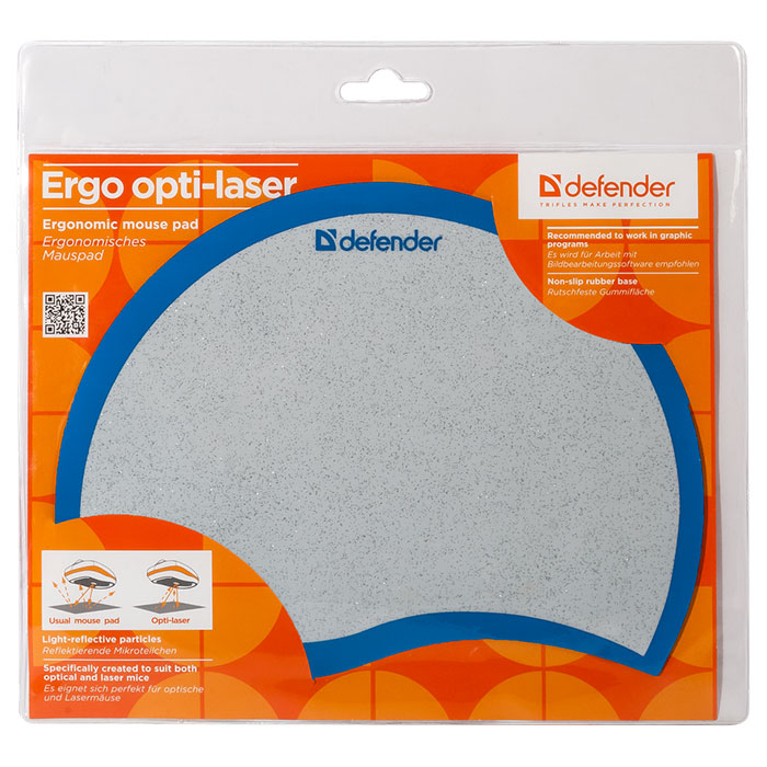 Игровая поверхность DEFENDER Ergo Opti-Laser Blue (50513)
