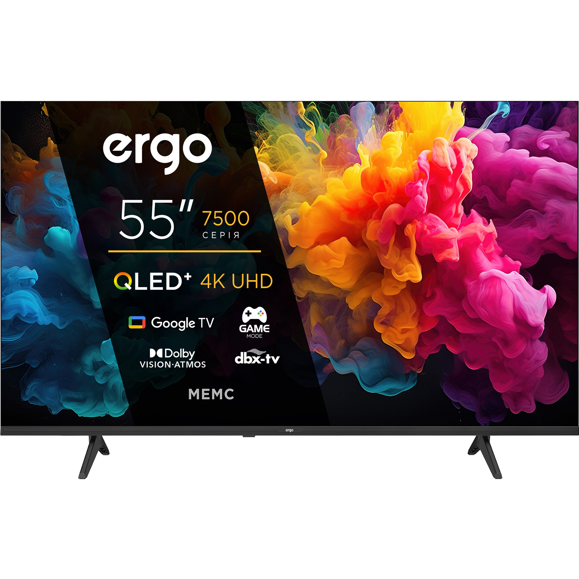 Телевізор ERGO 55" QLED 4K 55JUQ7500