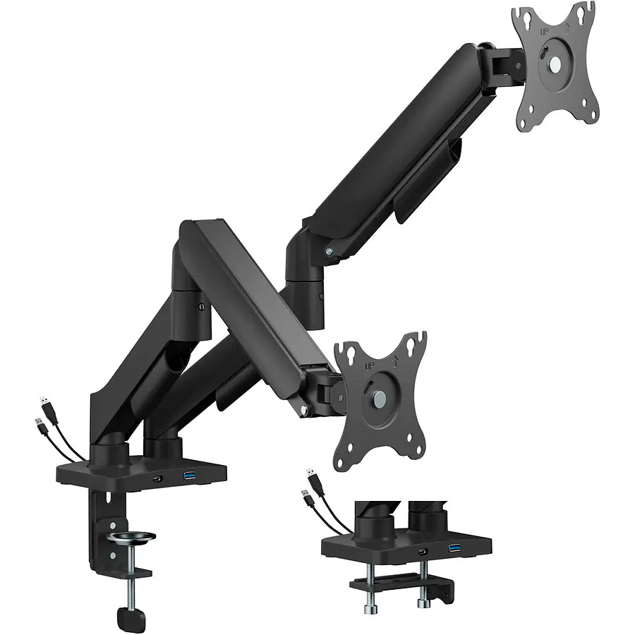 Крепление настольное для 2-х мониторов OFFICEPRO MA512B 17"-32" Black
