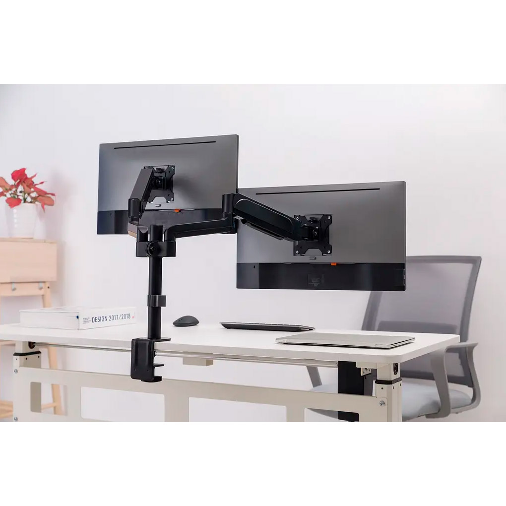 Крепление настольное для 2-х мониторов OFFICEPRO MA722B 17"-32" Black