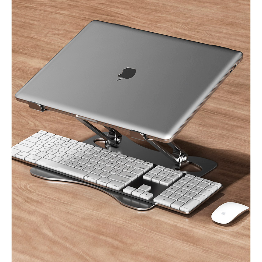 Підставка для ноутбука RTAKO RS-CP75A Dual-Layer Carbon Steel Laptop Stand Silver