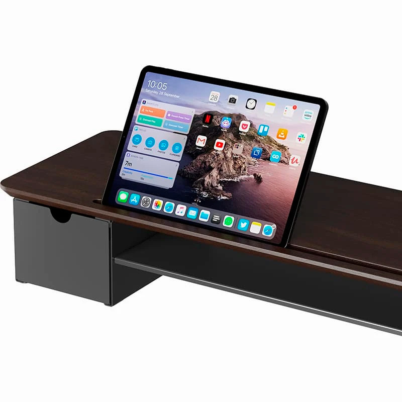 Подставка настольная для ТВ/монитора OFFICEPRO MR161DW Dark Wood/Black
