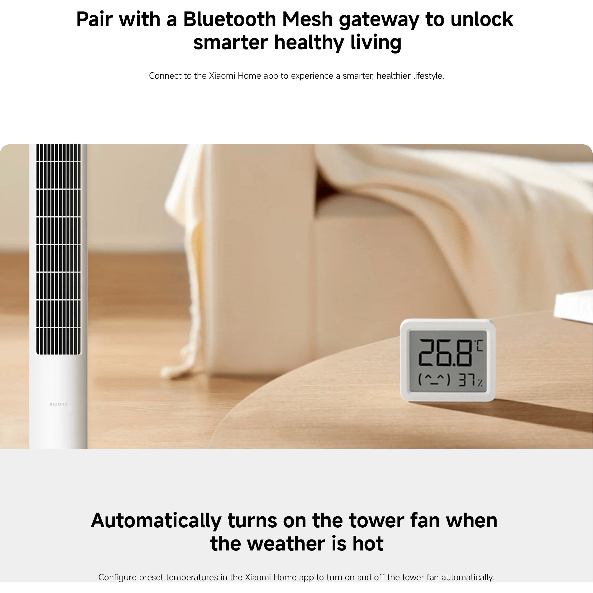 Термогігрометр XIAOMI Smart Temperature and Humidity Monitor 3 Mini (QBH4312GL)