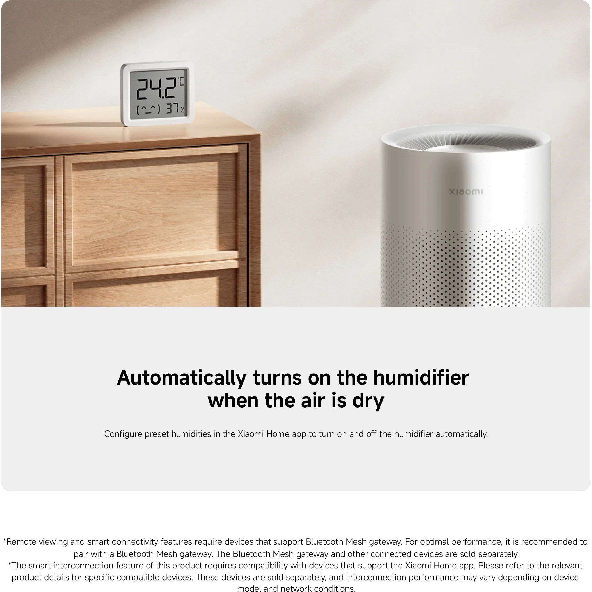 Термогігрометр XIAOMI Smart Temperature and Humidity Monitor 3 Mini (QBH4312GL)
